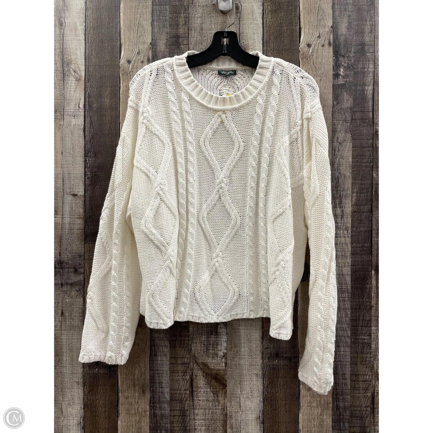 Sweater By Wild Fable In White, Size: M