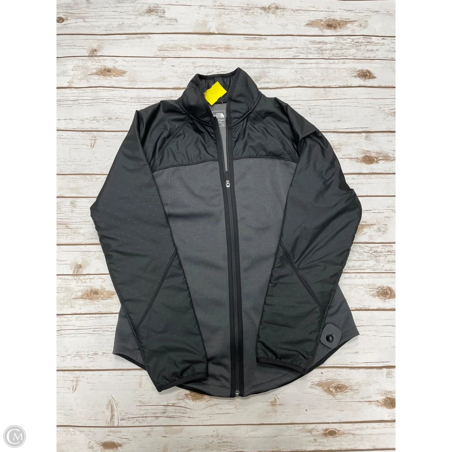 Athletic Jacket By The North Face In Black & Grey, Size: L