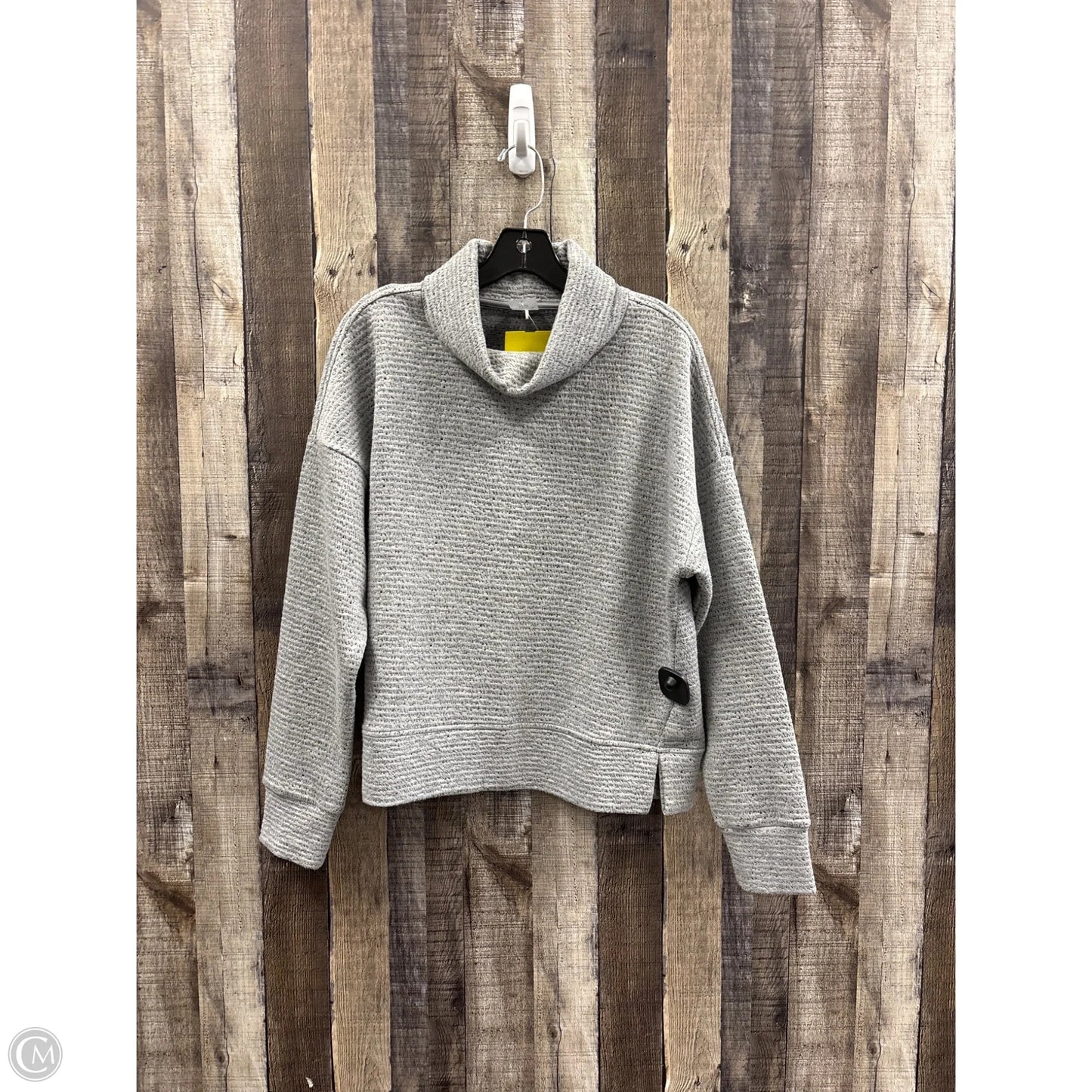 Sweatshirt Collar By Calia In Grey, Size: L
