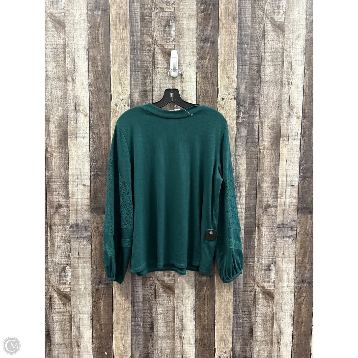 Top Long Sleeve By Maurices In Green, Size: Xl