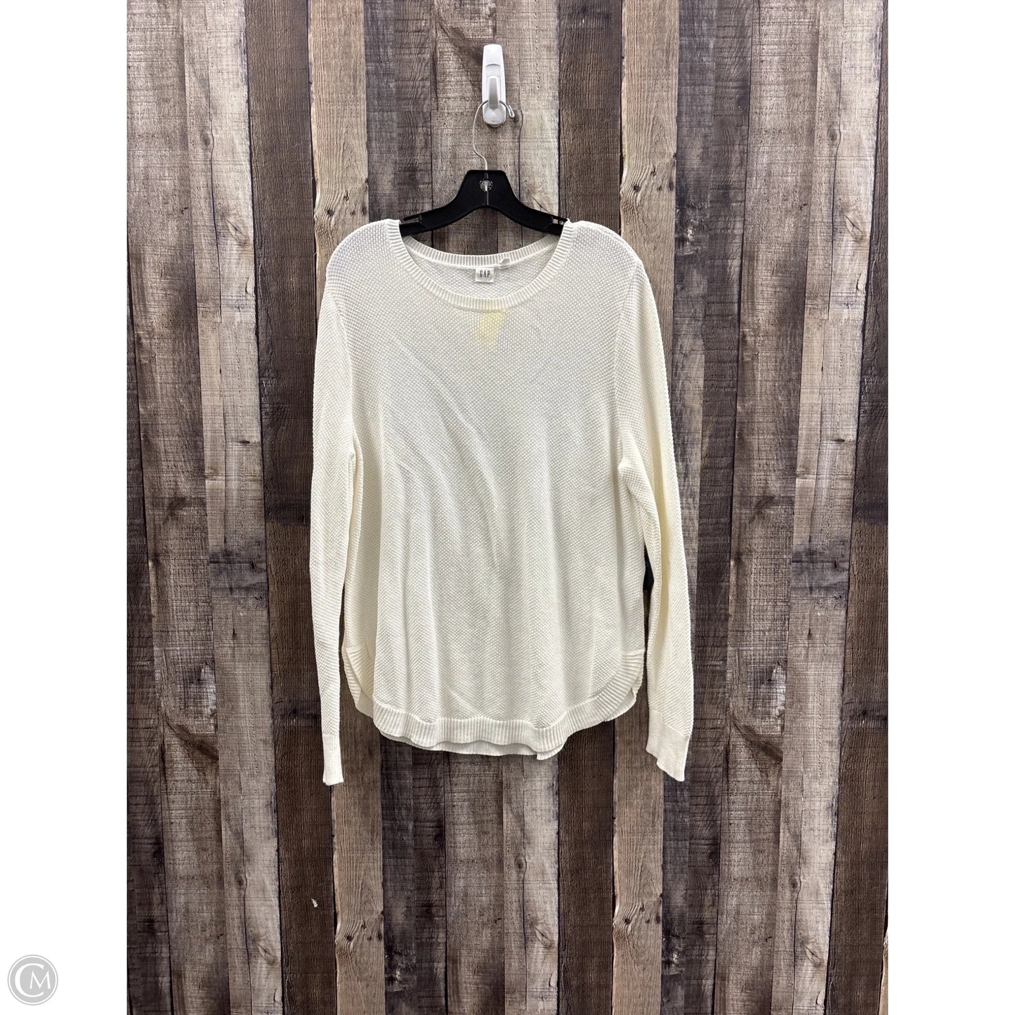 Sweater By Gap In Ivory, Size: Xl