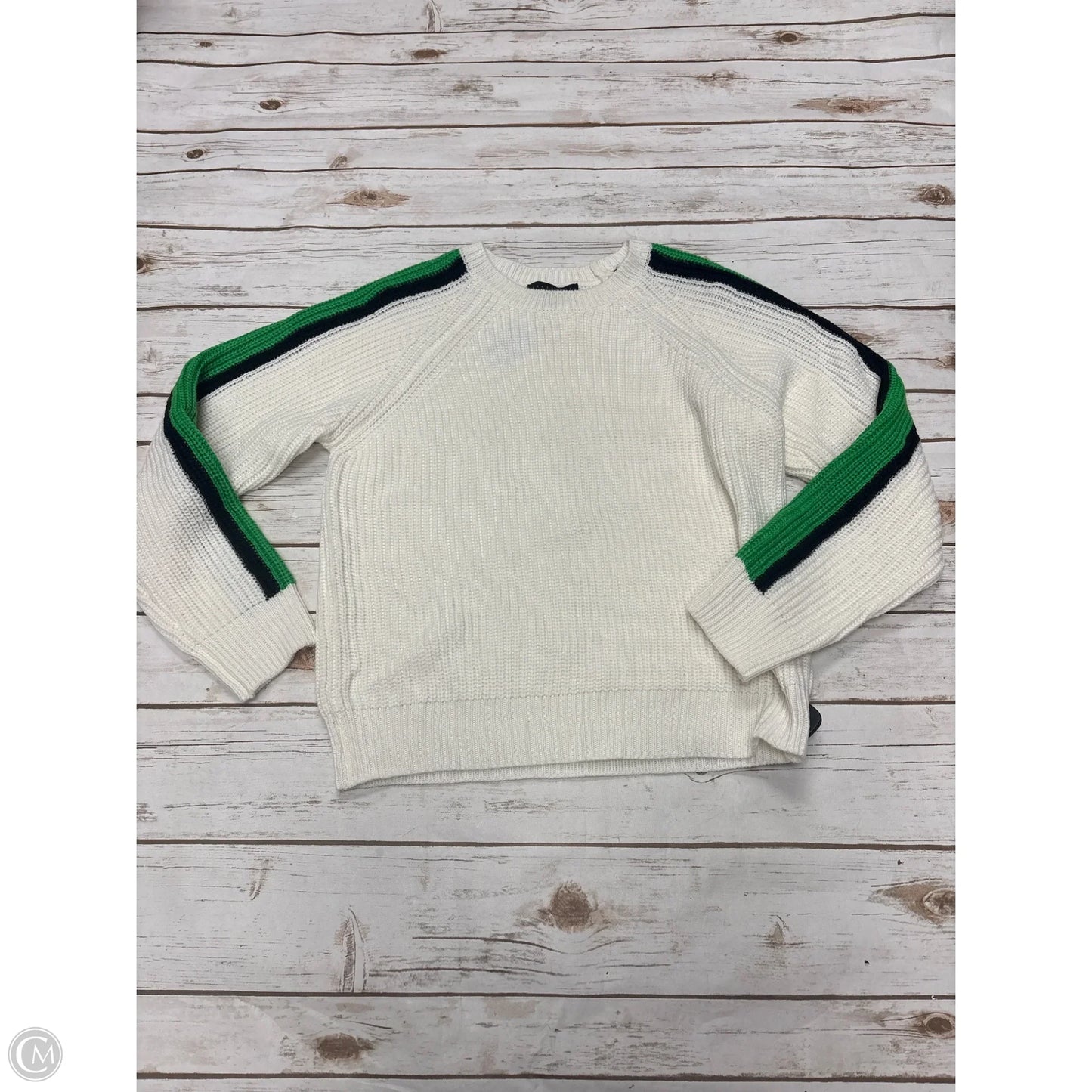 Sweatshirt Collar By J. Crew In White, Size: M