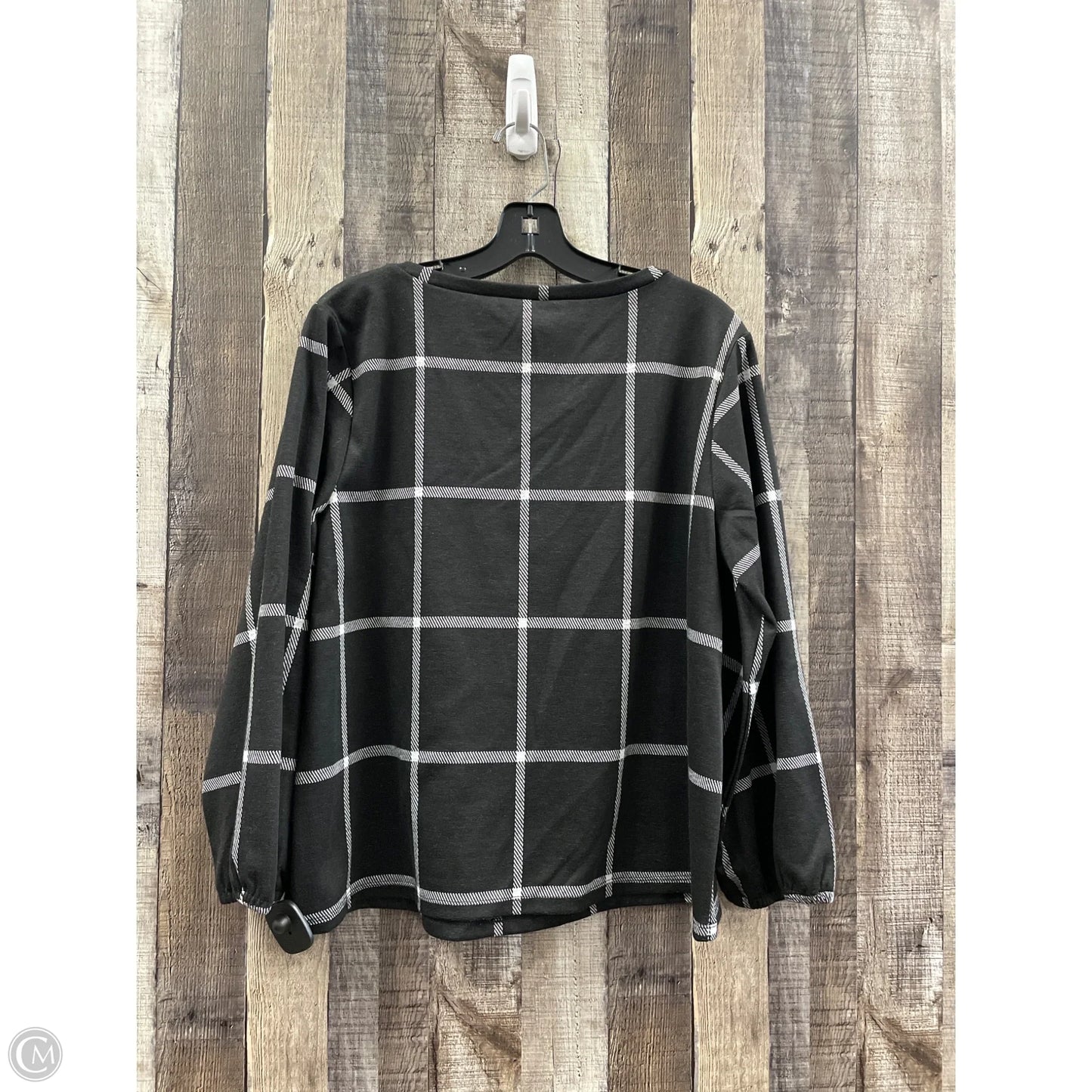 Top Long Sleeve By Loft In Black, Size: L