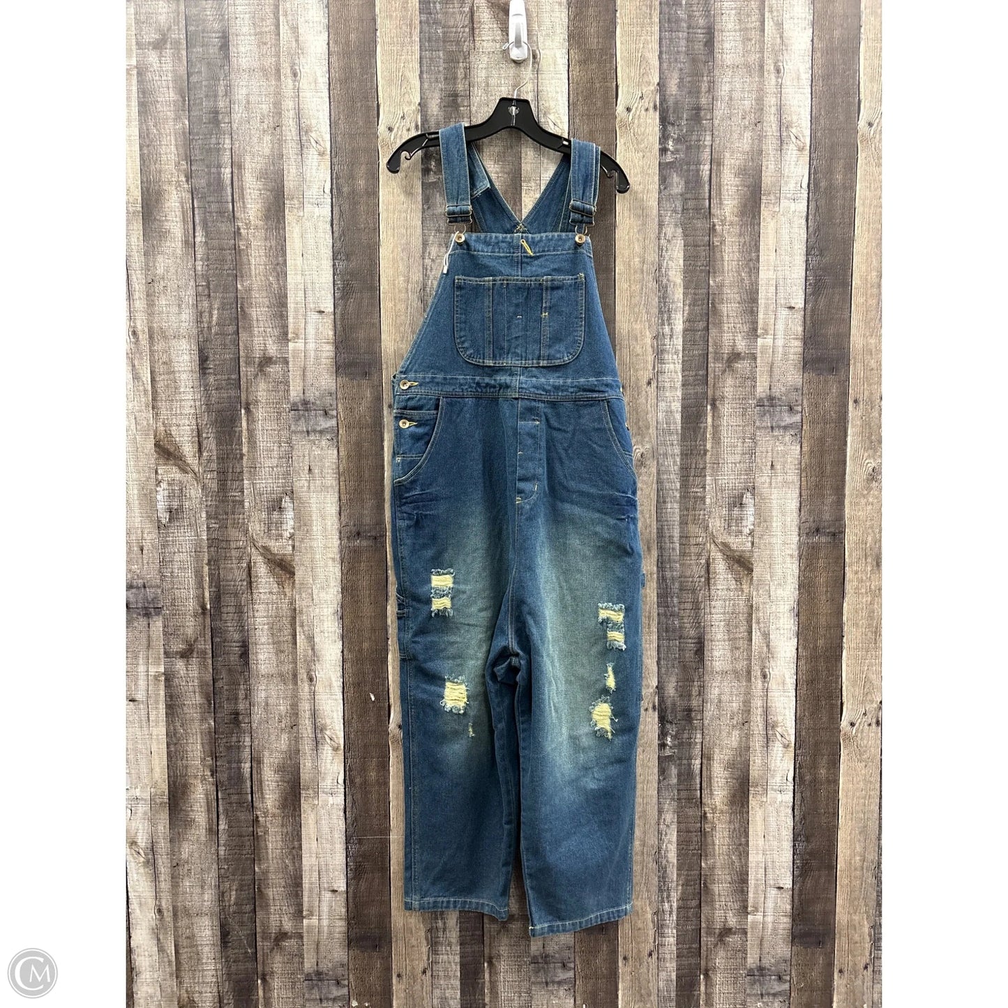 Overalls By Clothes Mentor In Blue Denim, Size: S