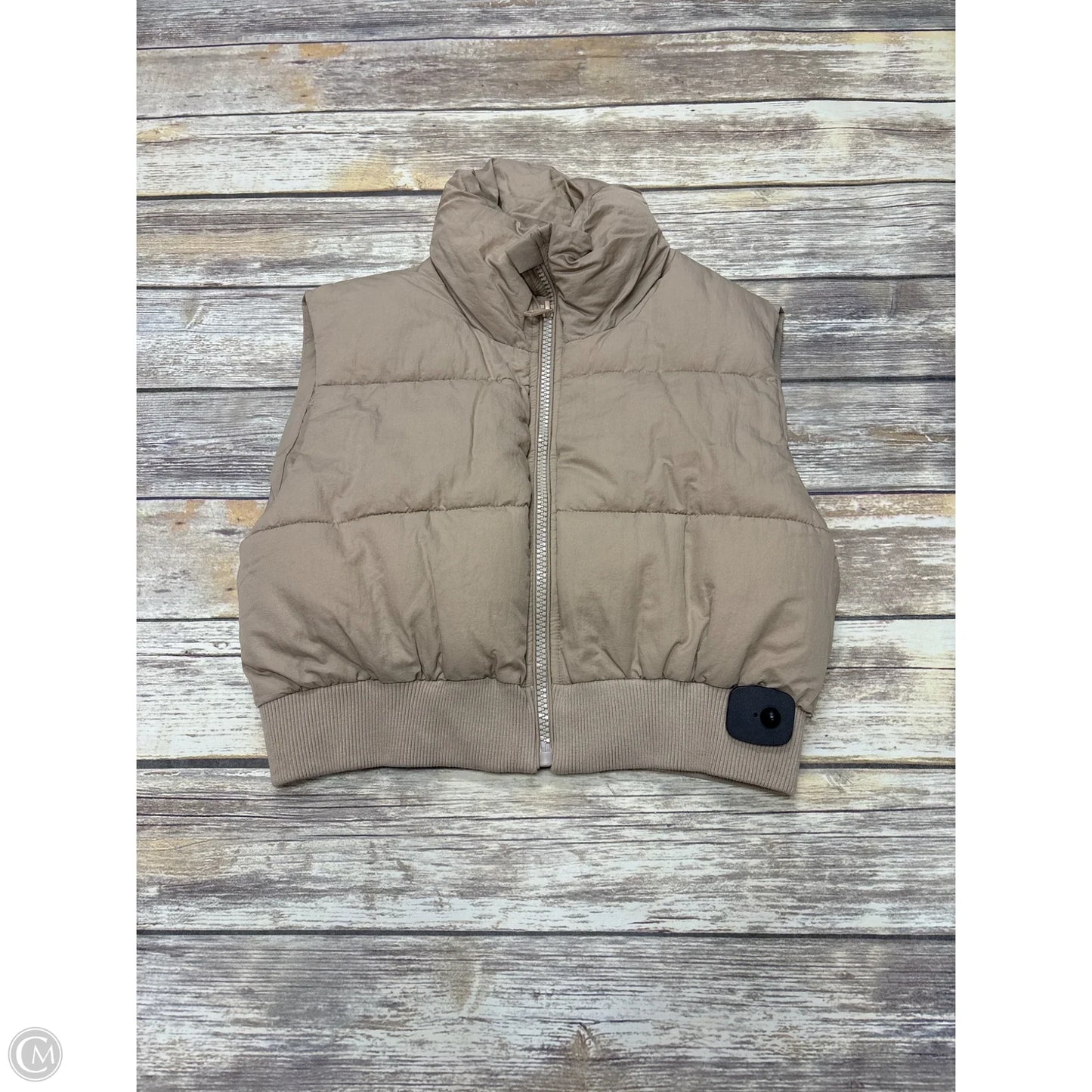 Vest Puffer & Quilted By Clothes Mentor In Tan, Size: S