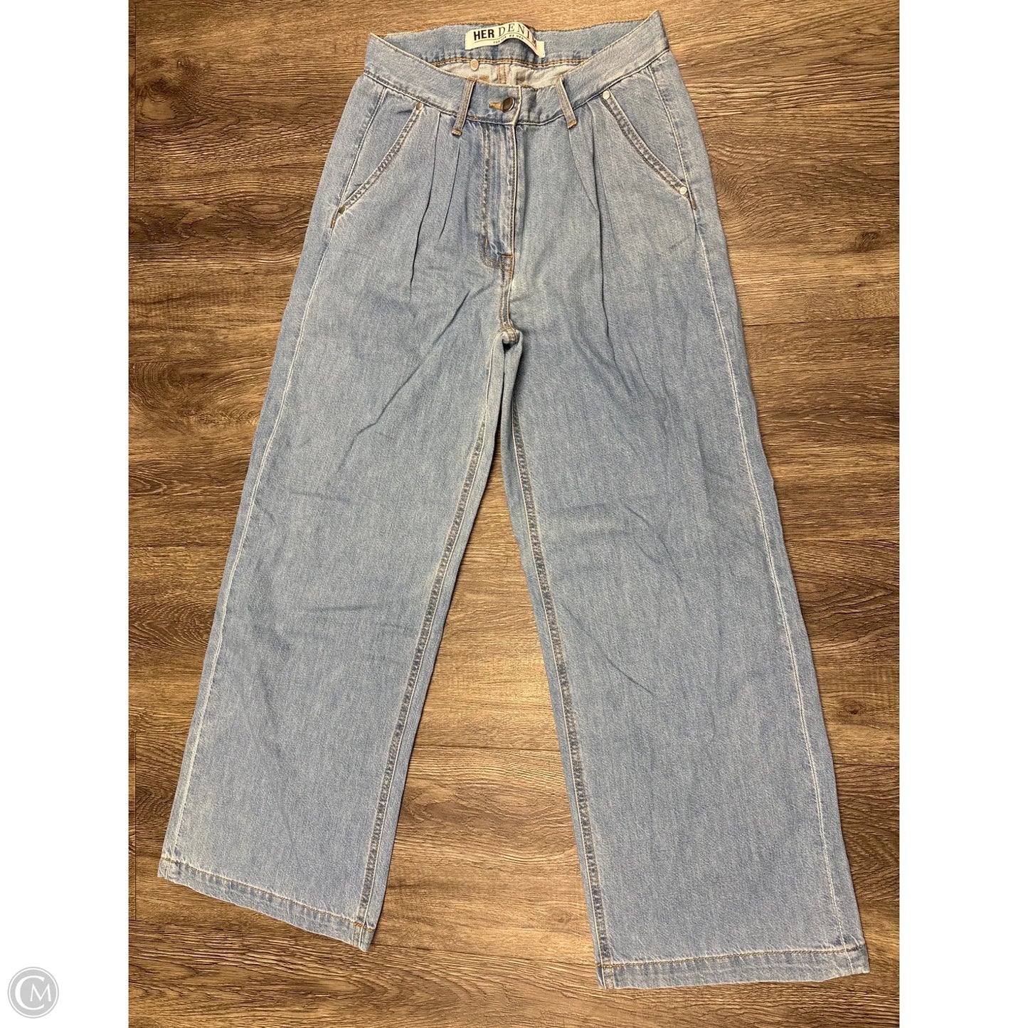 Jeans Wide Leg By Clothes Mentor In Blue Denim, Size: 8