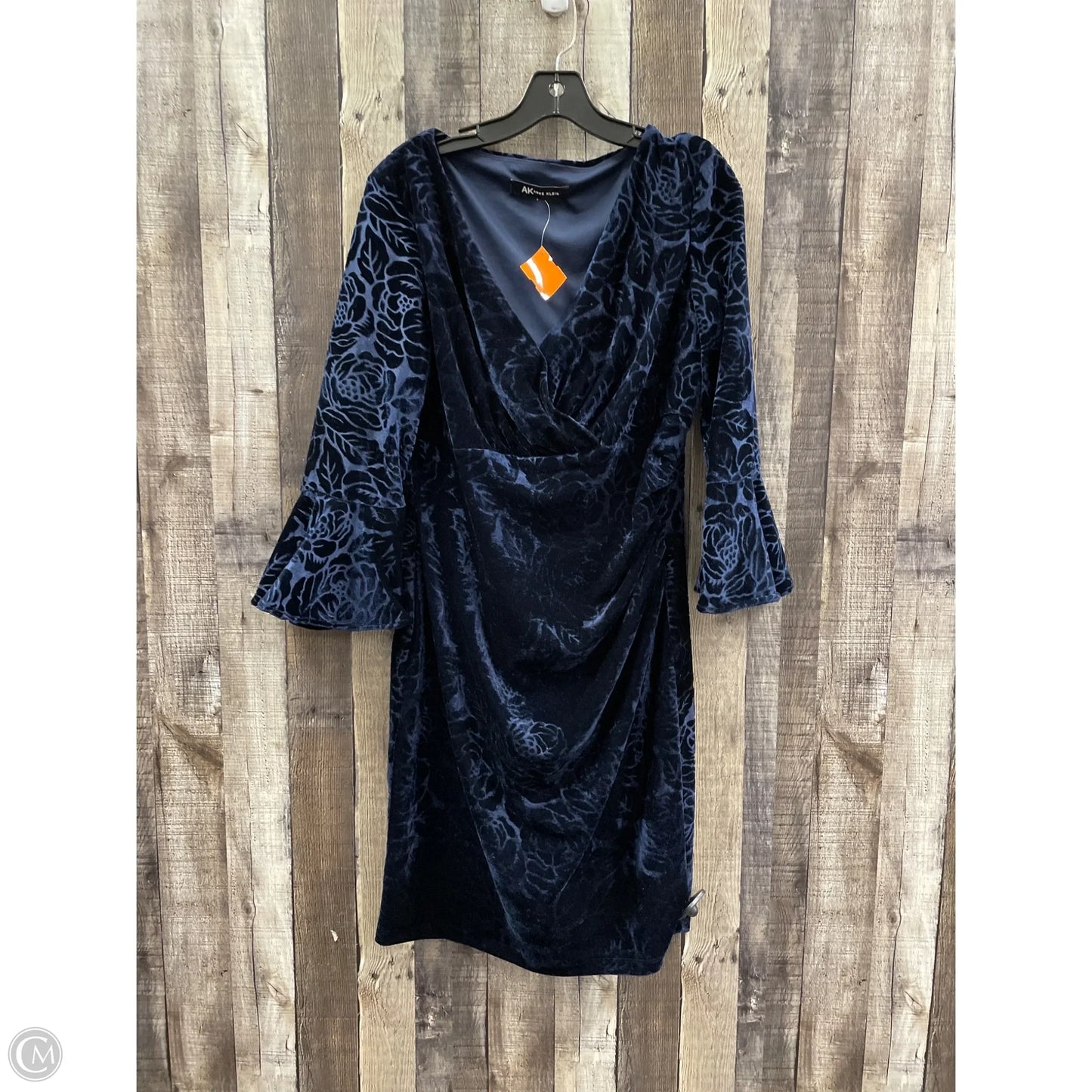 Dress Casual Maxi By Anne Klein In Navy, Size: L