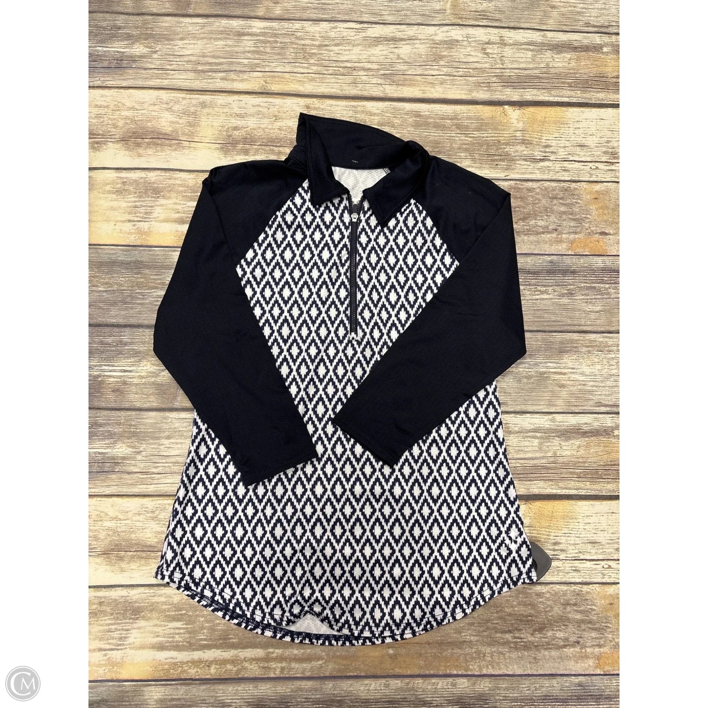 Athletic Top Long Sleeve Collar By Jofit In Navy, Size: S