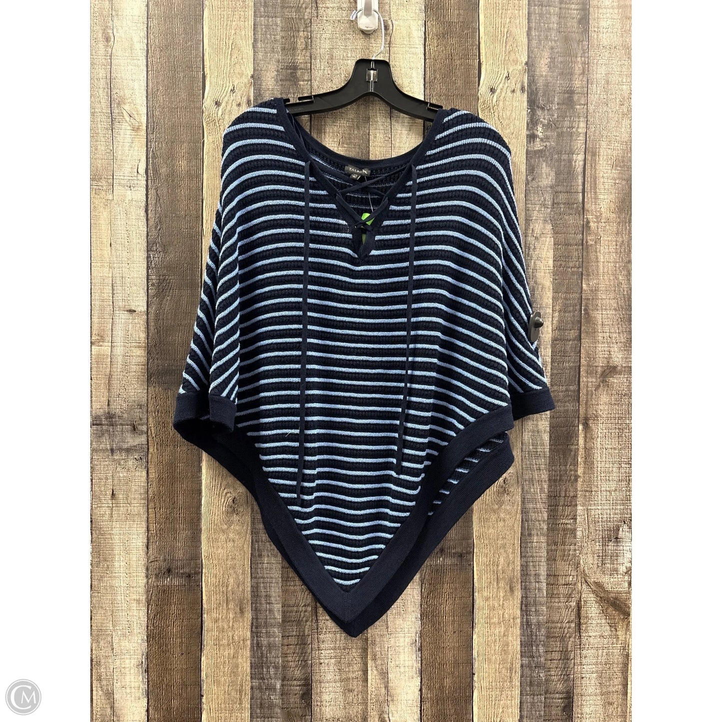 Poncho By Talbots In Blue, Size: Xs