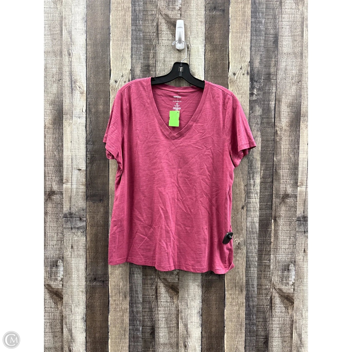 Top Short Sleeve Basic By Sonoma In Mauve, Size: M