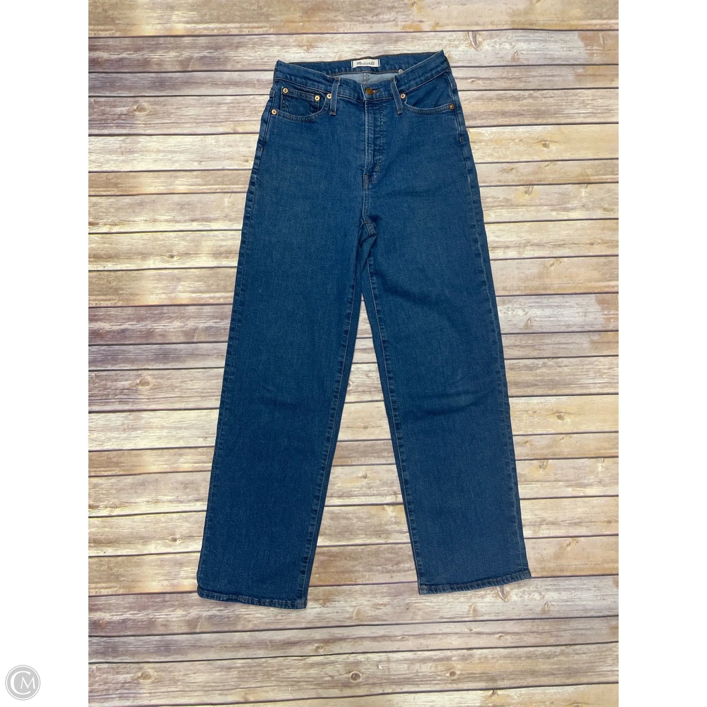 Jeans Wide Leg By Madewell In Blue Denim, Size: 4