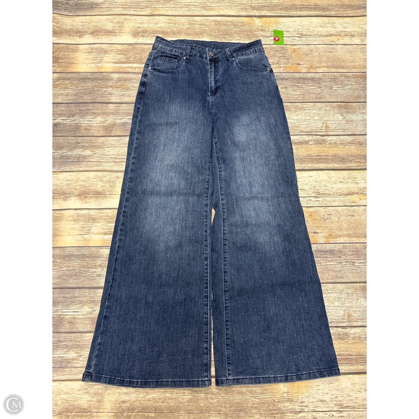 Jeans Wide Leg By Cmf In Blue Denim, Size: 8