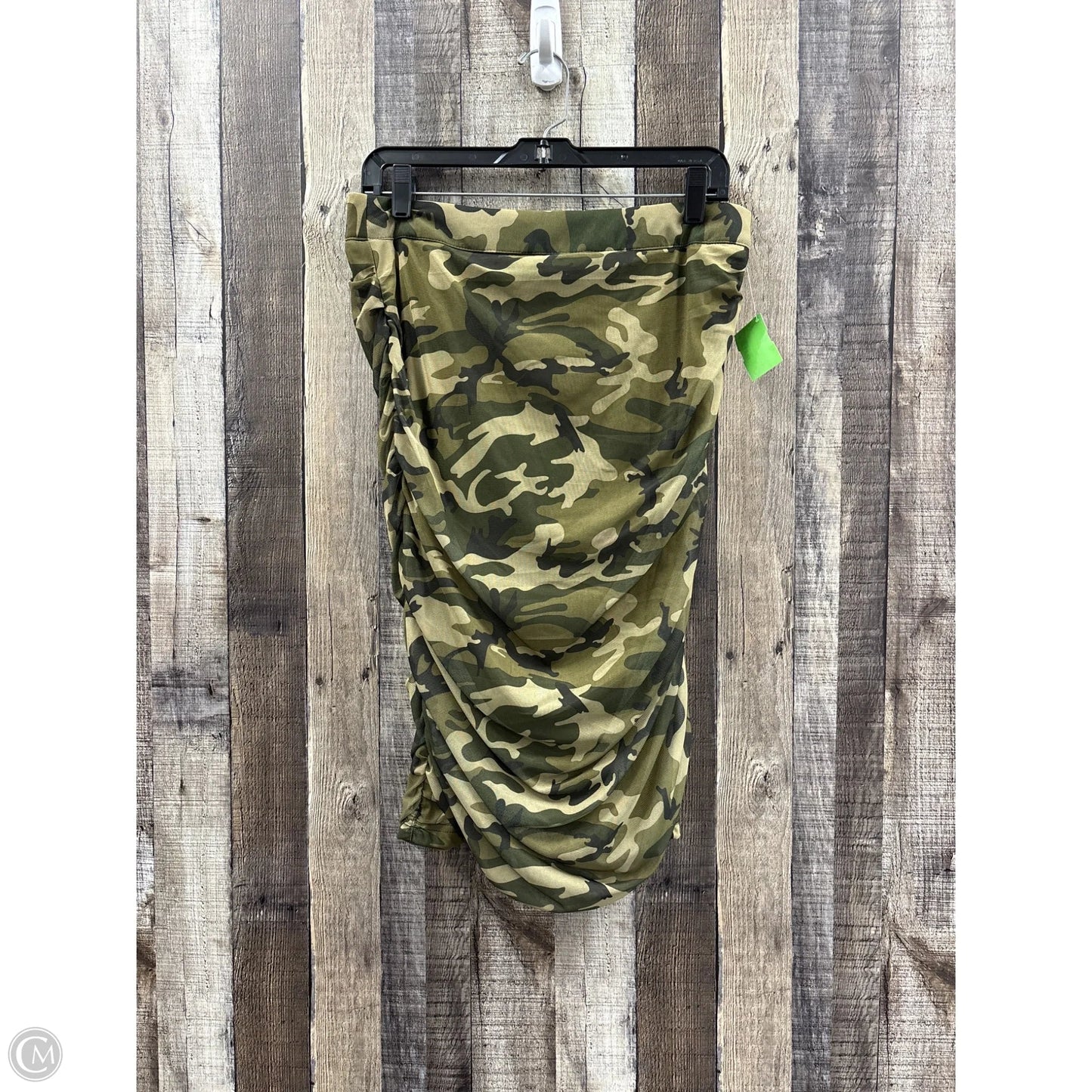 Skirt Midi By Ashley Stewart In Camouflage Print, Size: M