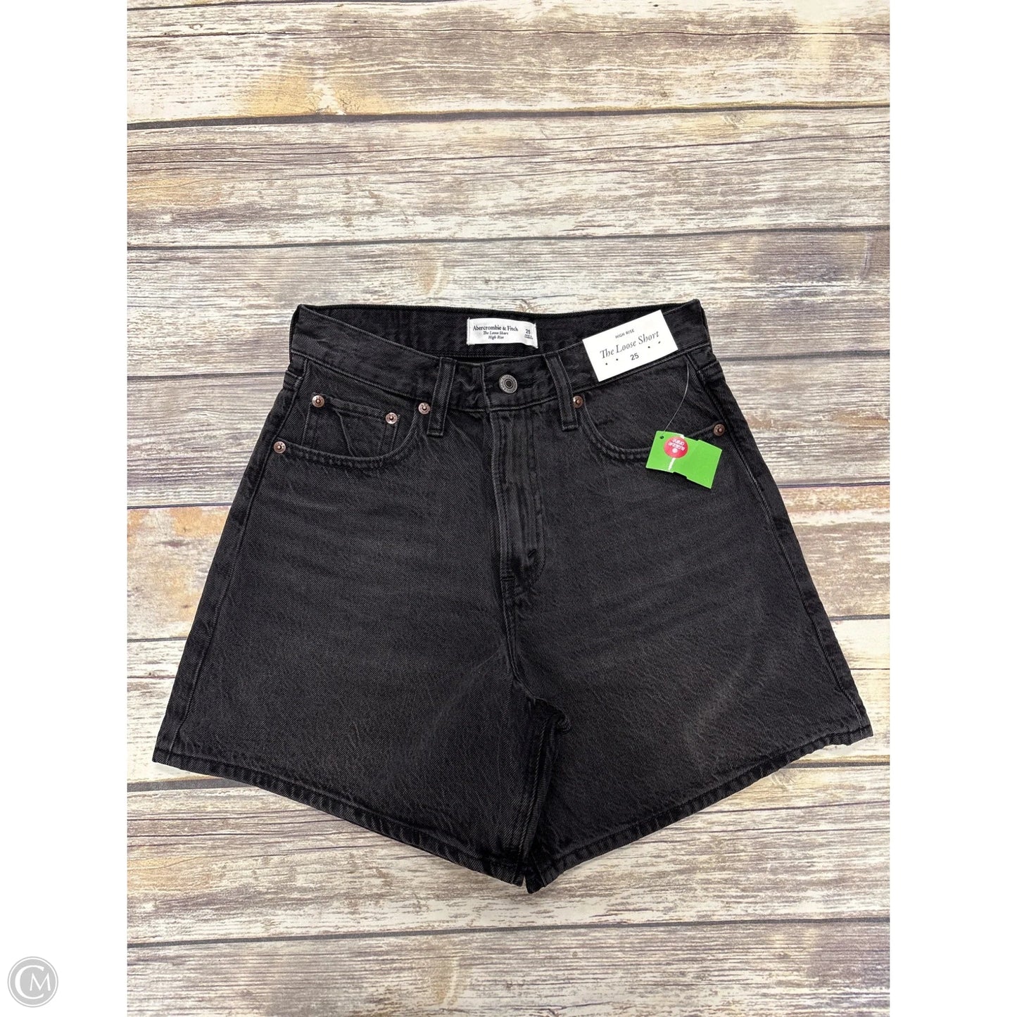 Shorts By Abercrombie And Fitch In Black Denim, Size: 0