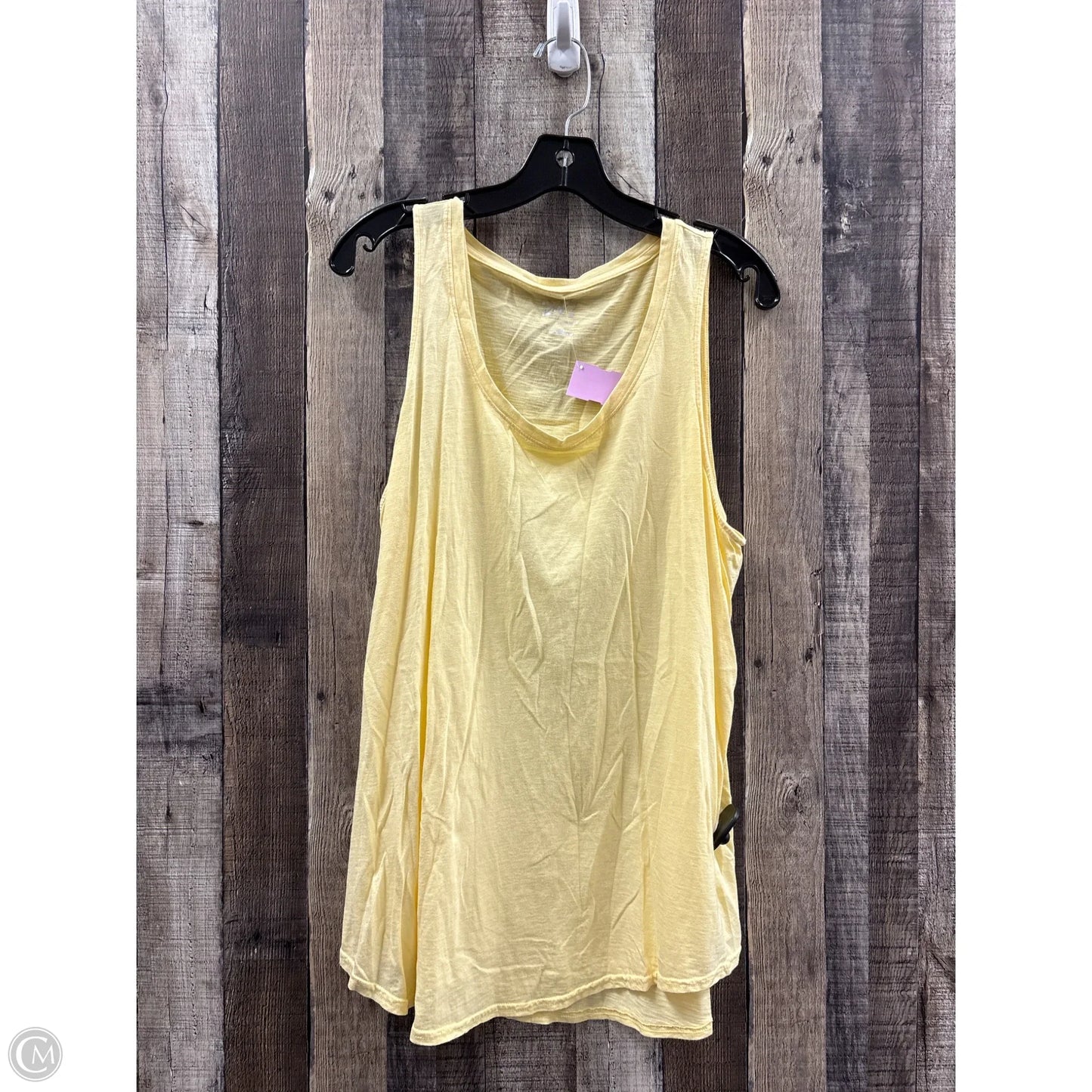 Top Sleeveless By Maurices In Yellow, Size: Xxl