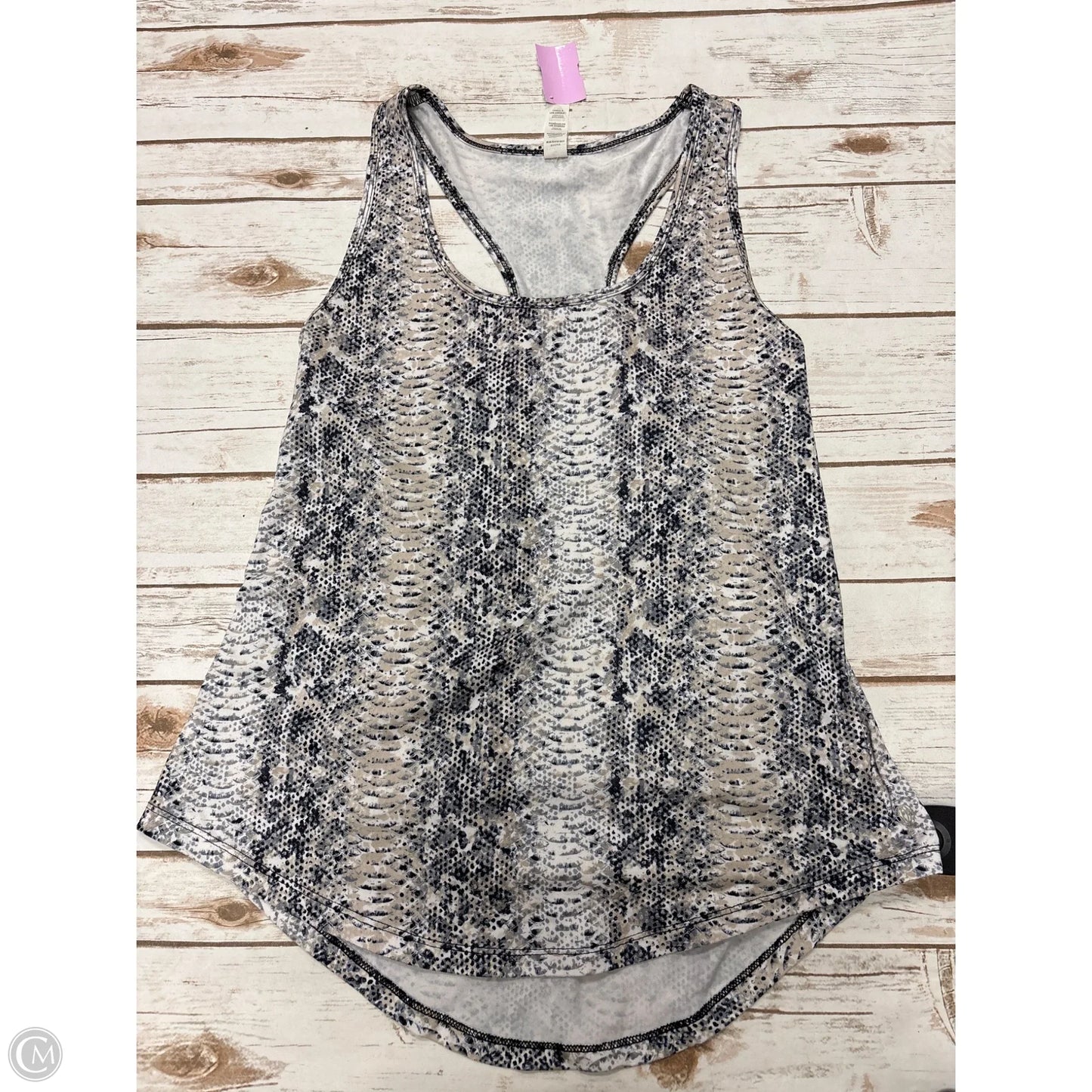 Athletic Tank Top By Balance Collection In Snakeskin Print, Size: L