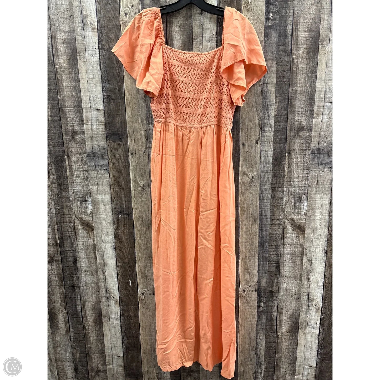 Dress Casual Maxi By Cme In Orange, Size: L