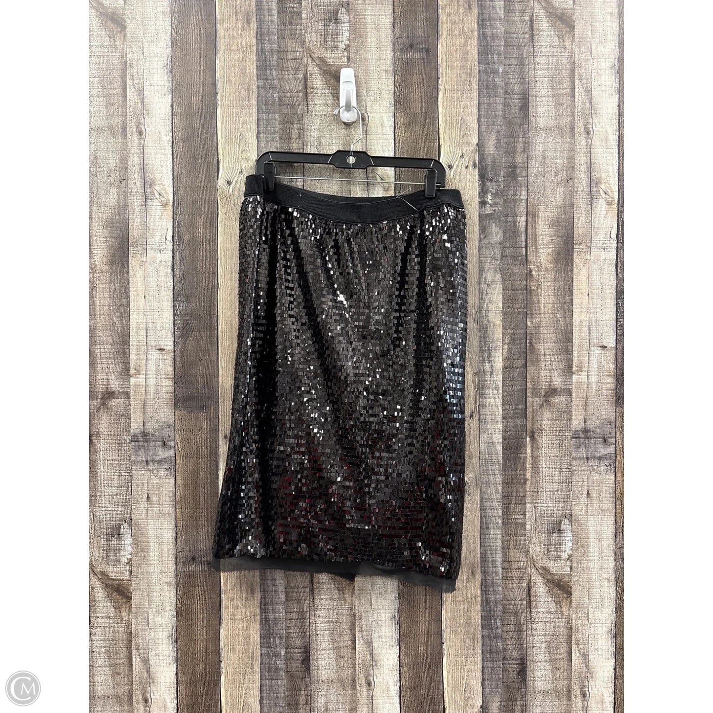 Skirt Maxi By Who What Wear In Black, Size: L