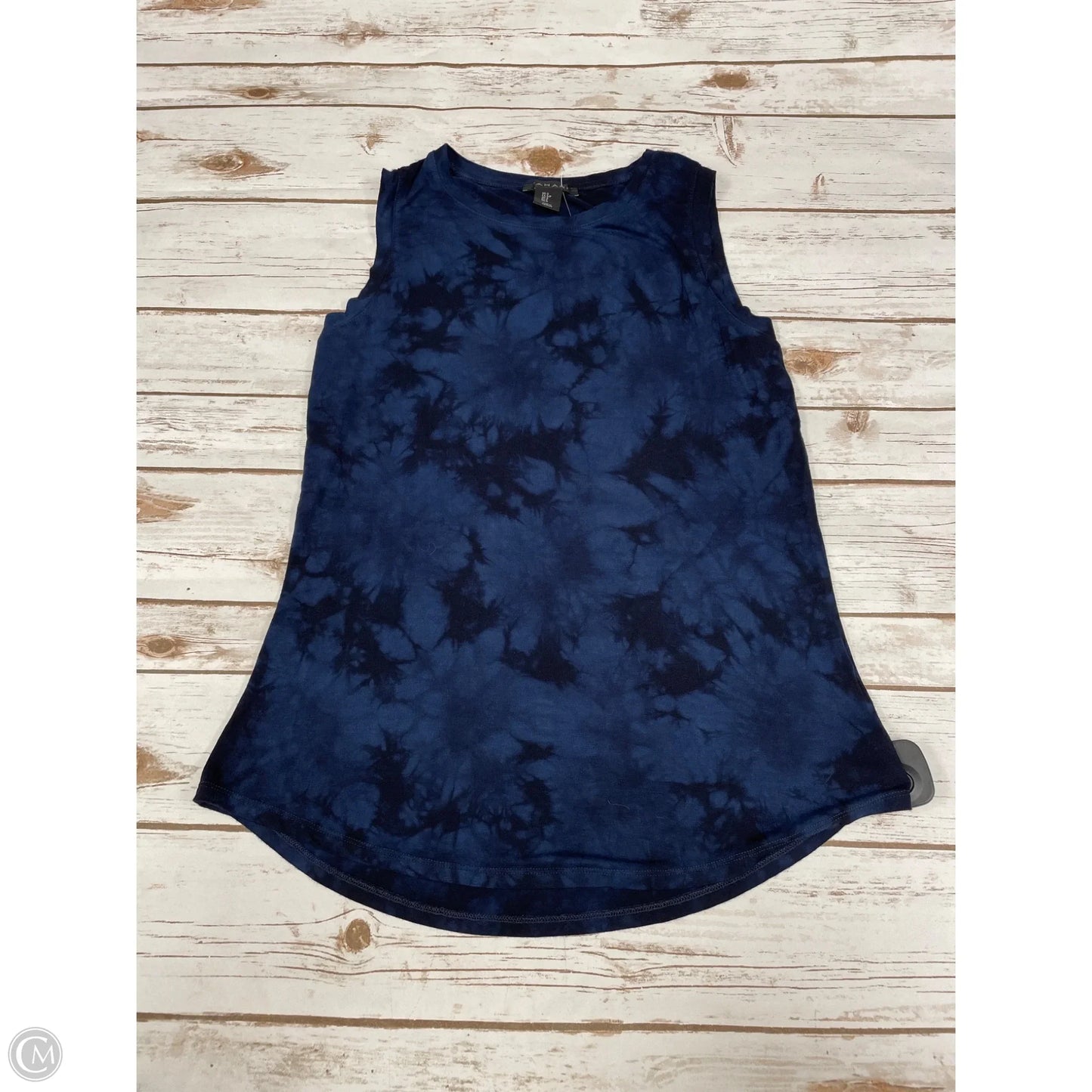 Top Sleeveless By Tahari In Tie Dye Print, Size: S