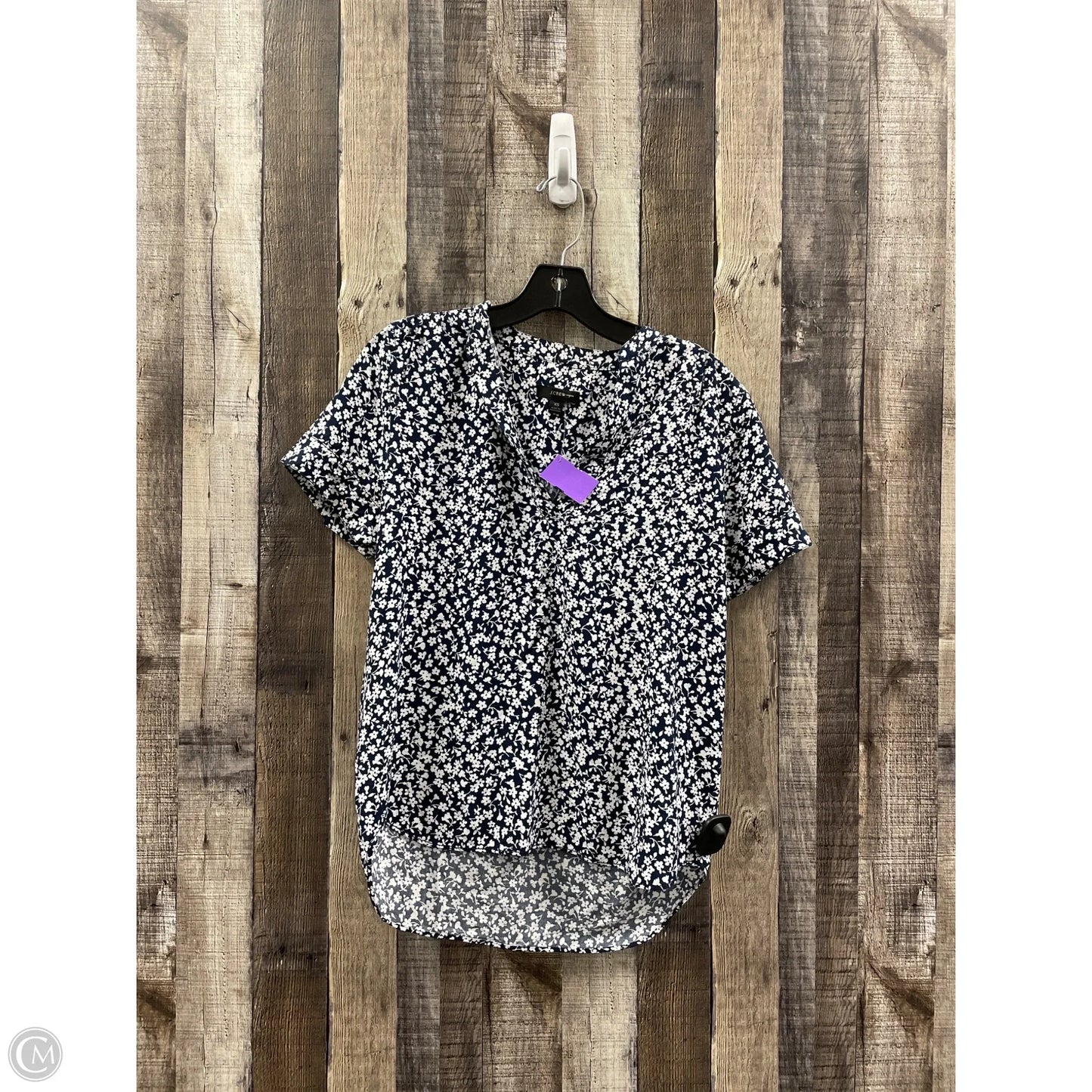 Top Short Sleeve By J. Crew In Navy, Size: Xs
