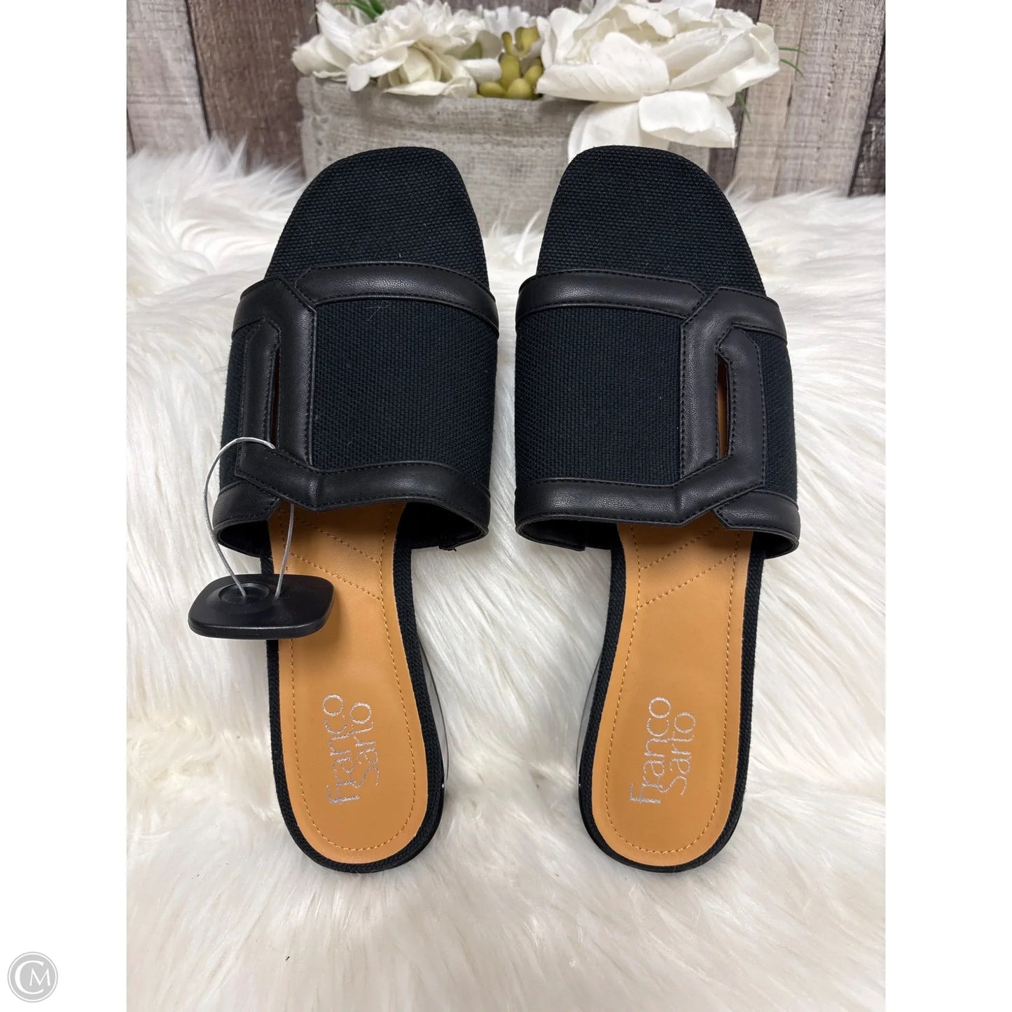 Sandals Heels Block By Franco Sarto In Black, Size: 10