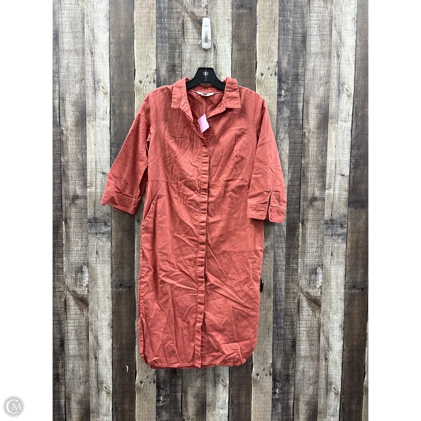 Dress Casual Midi By Boden In Orange, Size: Xs