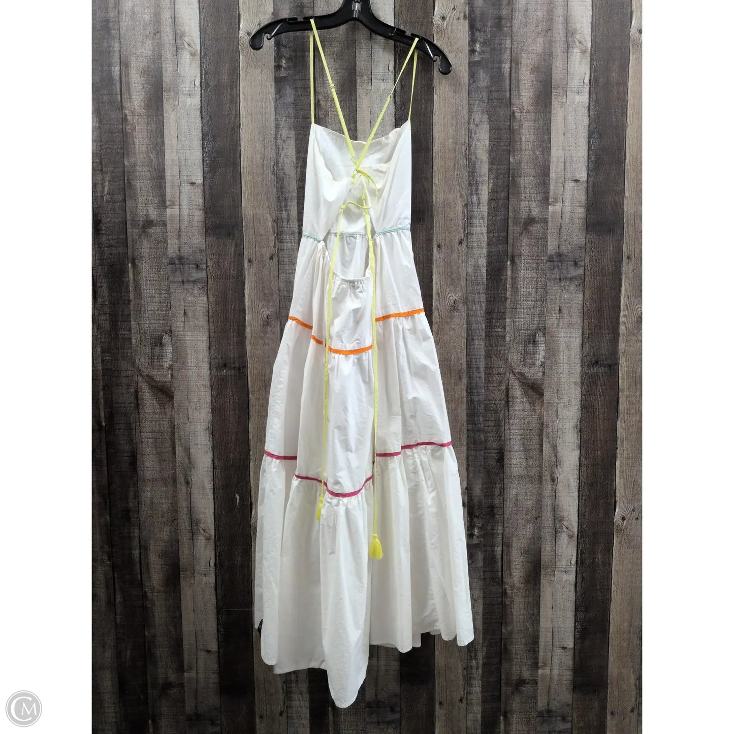 Dress Casual Maxi By Aakaa In White, Size: L