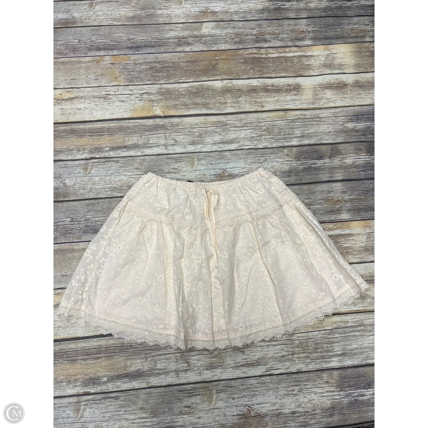 Skirt Mini & Short By Workshop In Beige, Size: L