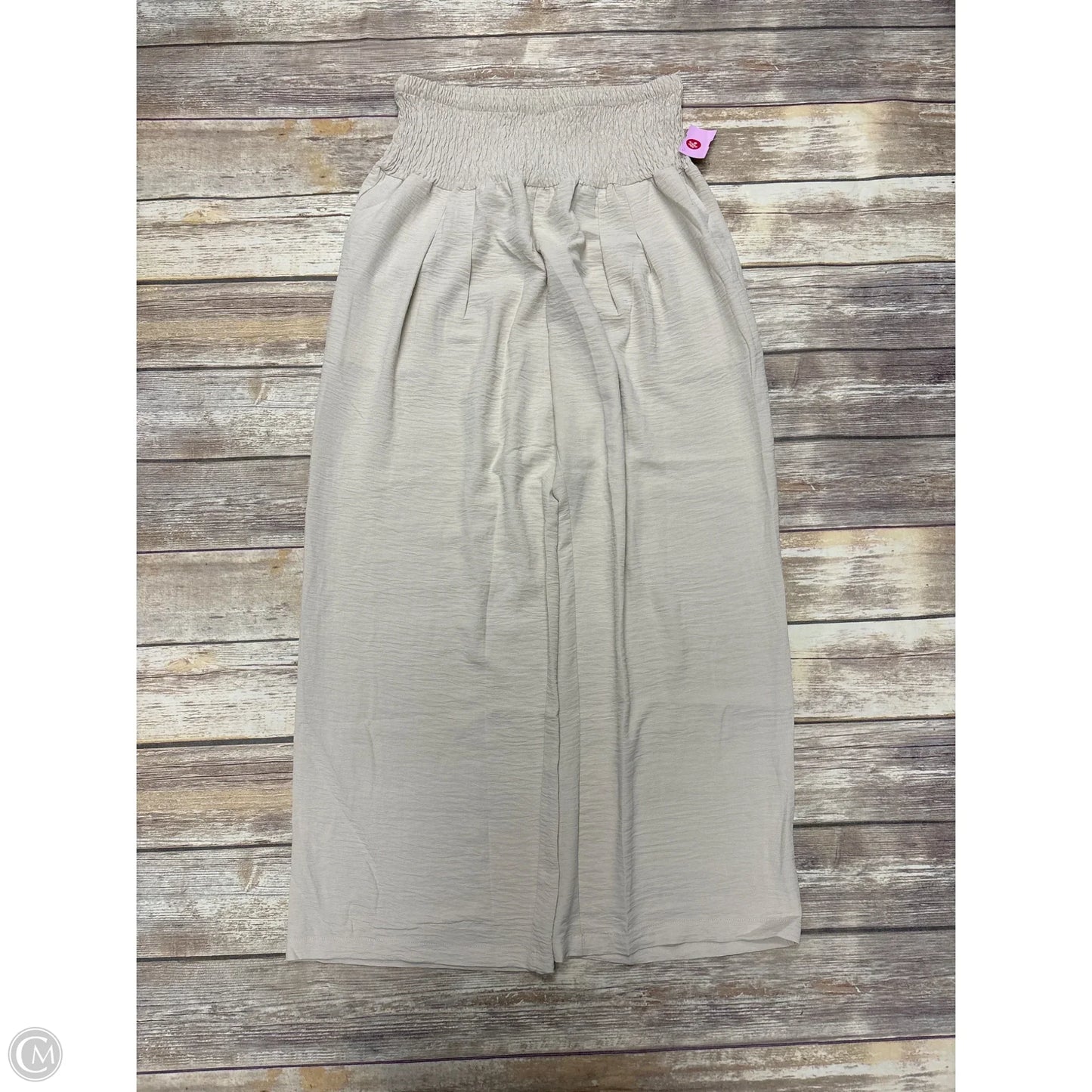 Pants Wide Leg By Cmf In Beige, Size: Xl