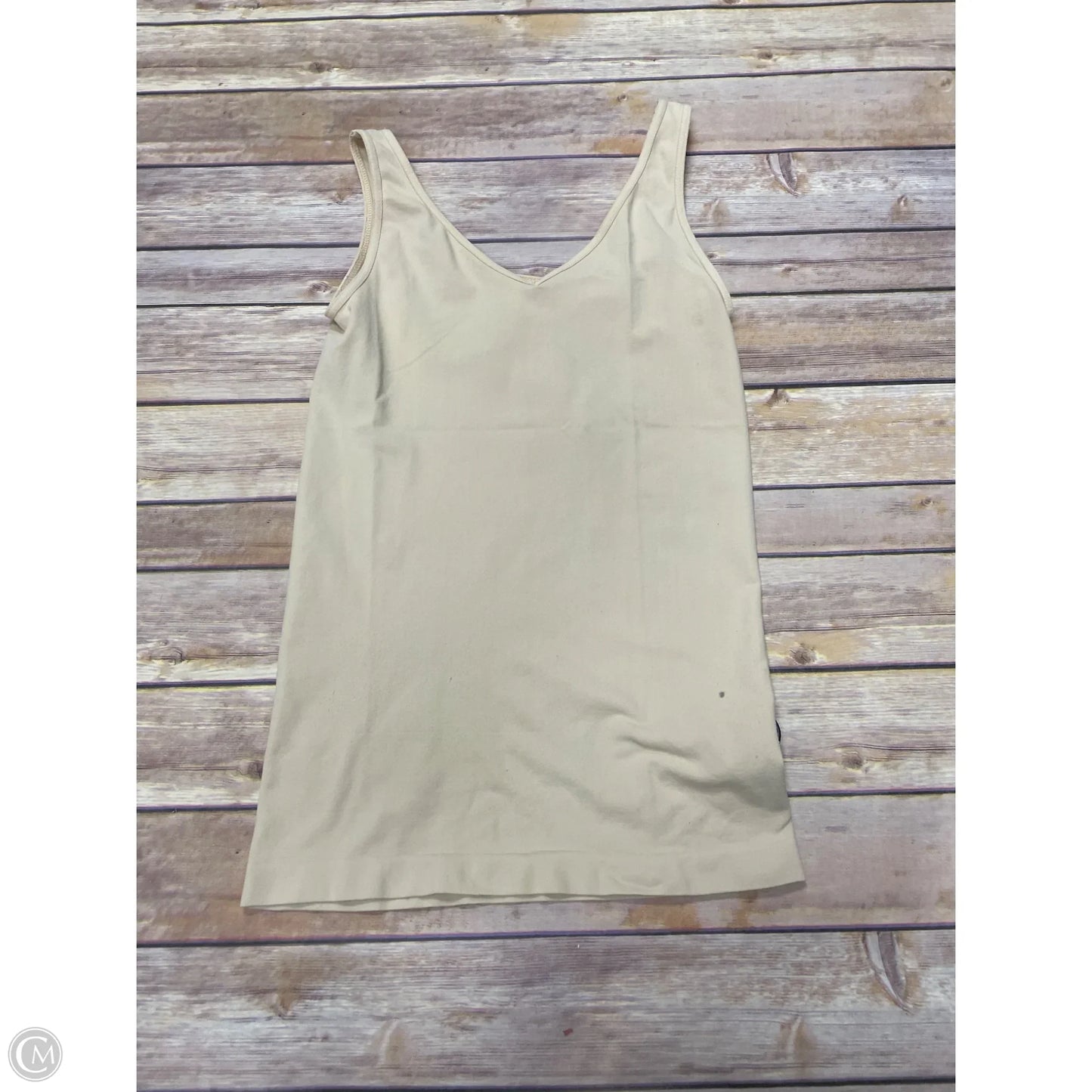 Top Sleeveless Basic By Cmf In Beige, Size: S