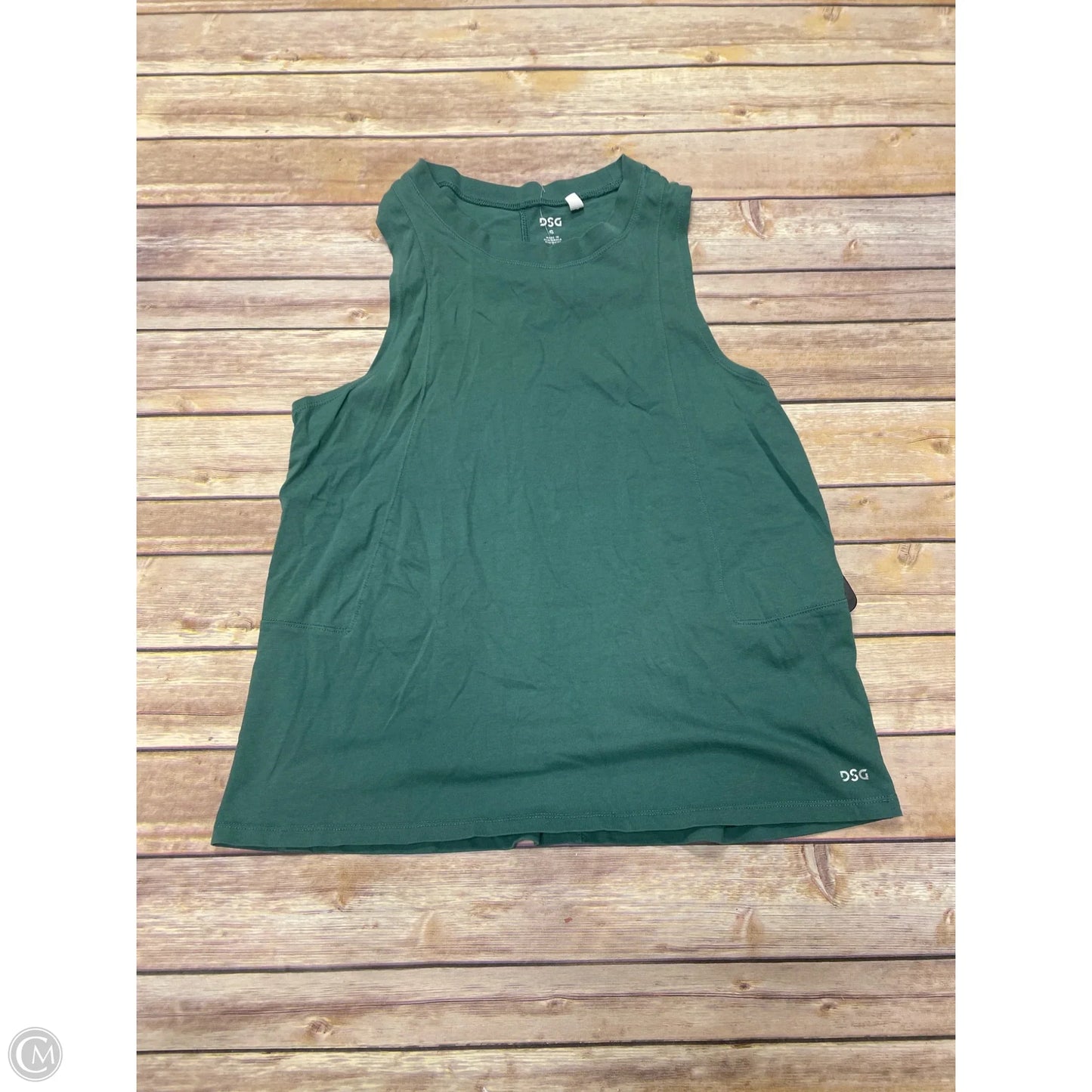 Athletic Tank Top By Dsg Outerwear In Green, Size: S