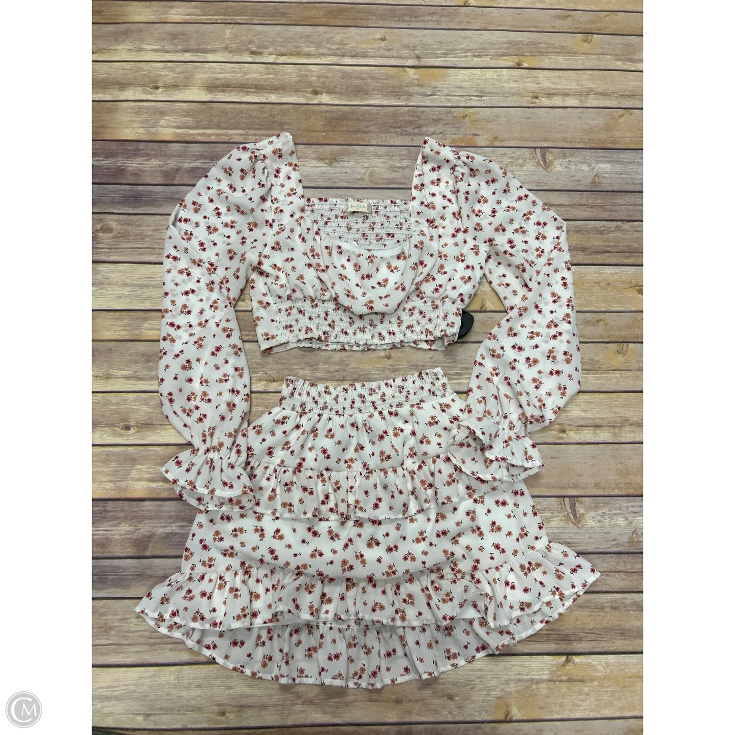 Skirt Set 2pc By Altard State In Floral Print, Size: Xs