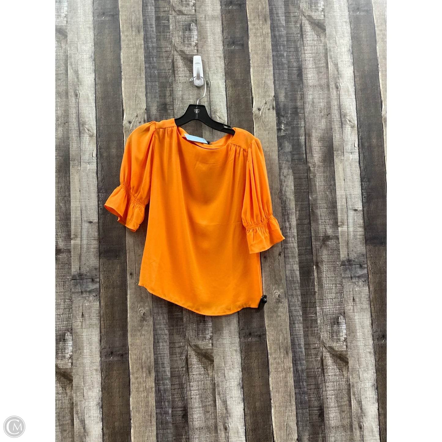 Top Short Sleeve By Ann Taylor In Orange, Size: Xsp