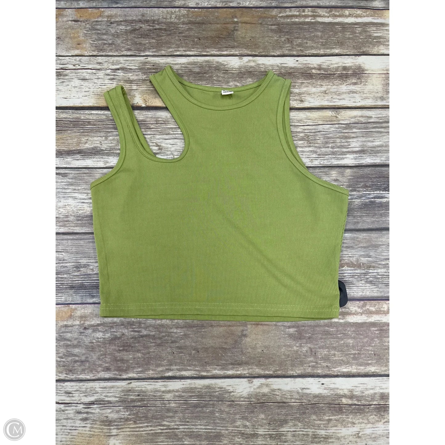 Top Sleeveless By Cmf In Green, Size: L