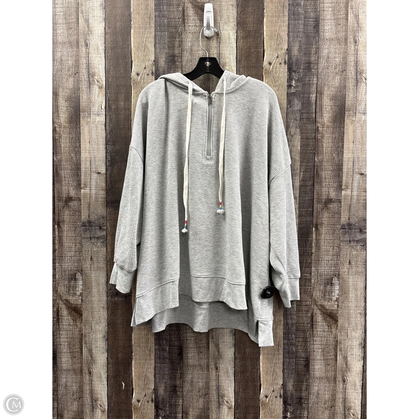 Sweatshirt Hoodie By Maurices In Grey, Size: 4x