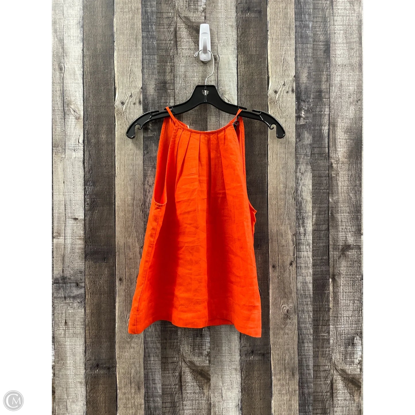 Top Sleeveless By Ann Taylor In Orange, Size: S