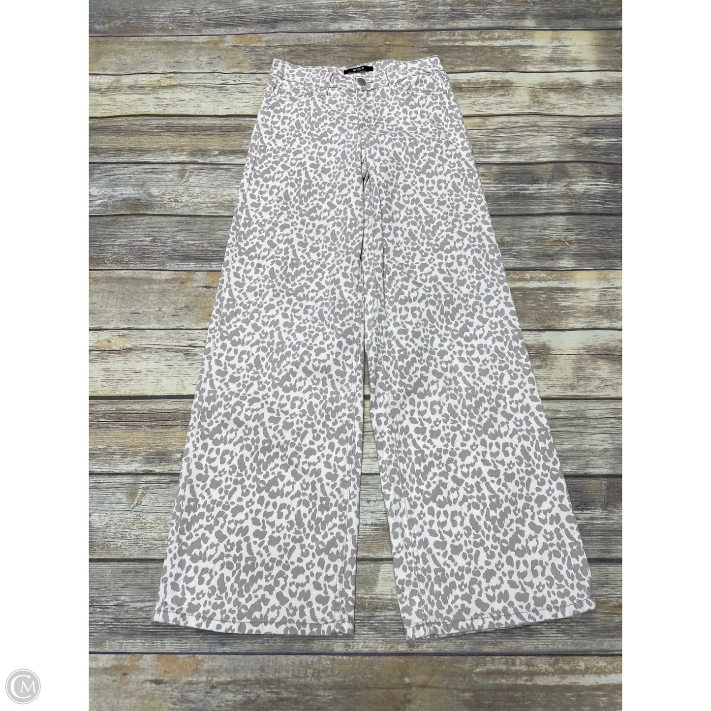 Jeans Wide Leg By Cme In Animal Print, Size: 0