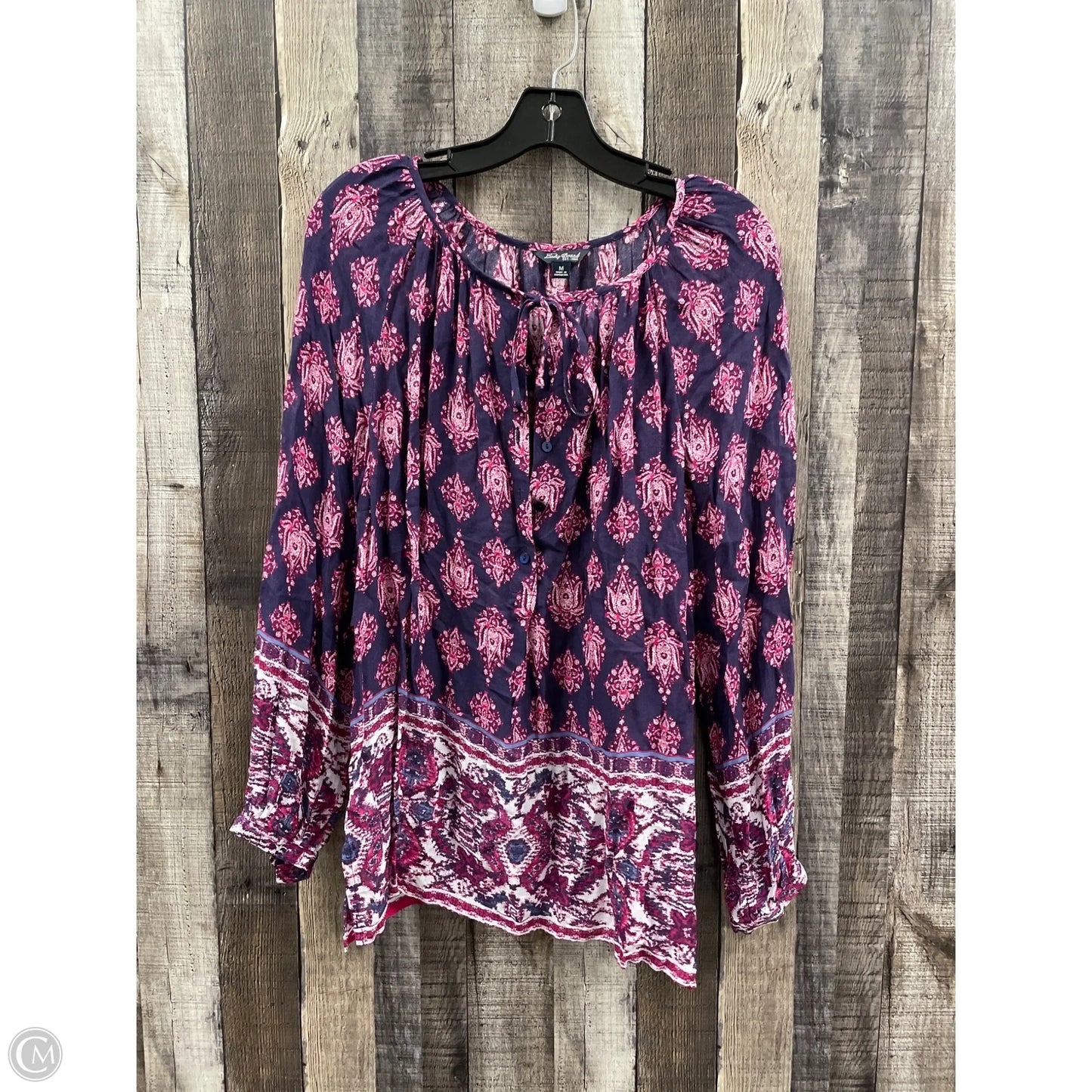 Top Long Sleeve By Lucky Brand In Purple, Size: M