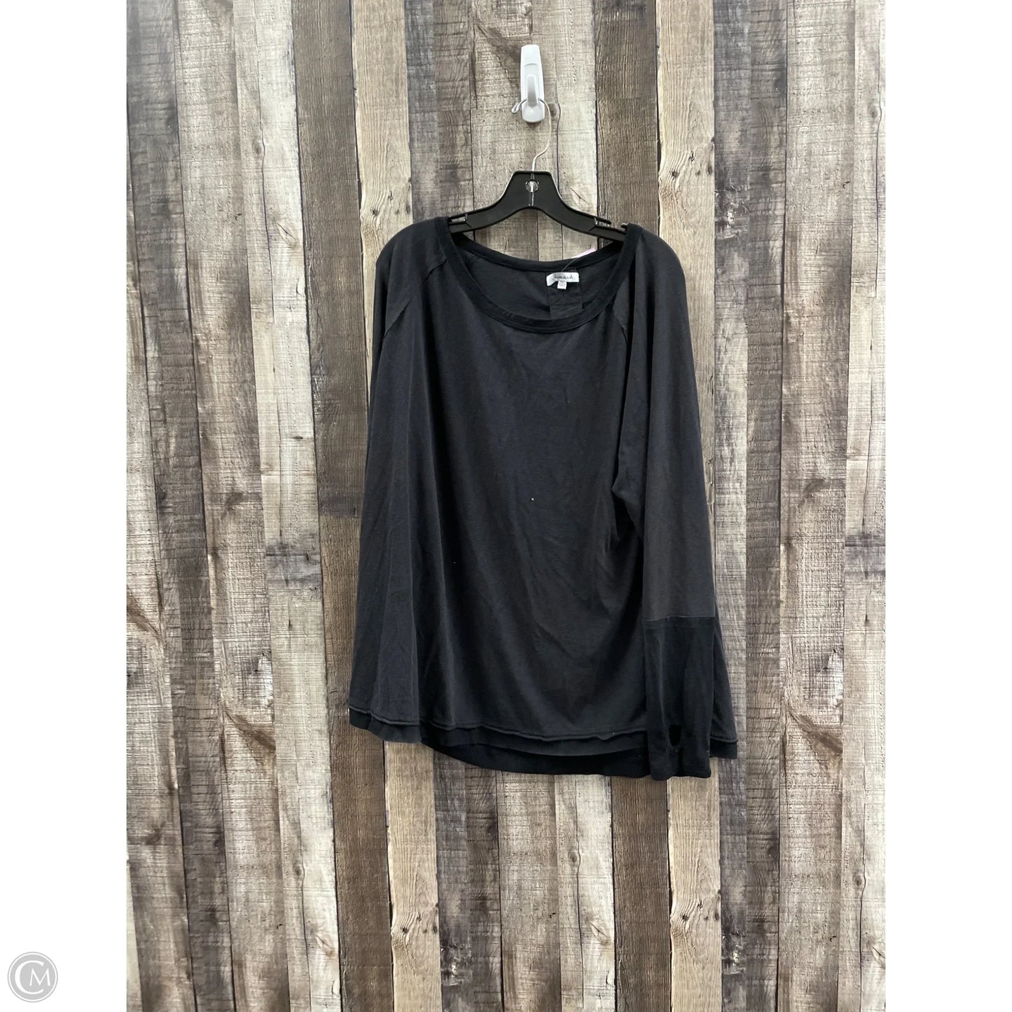 Top Long Sleeve By White Birch In Black, Size: 1x