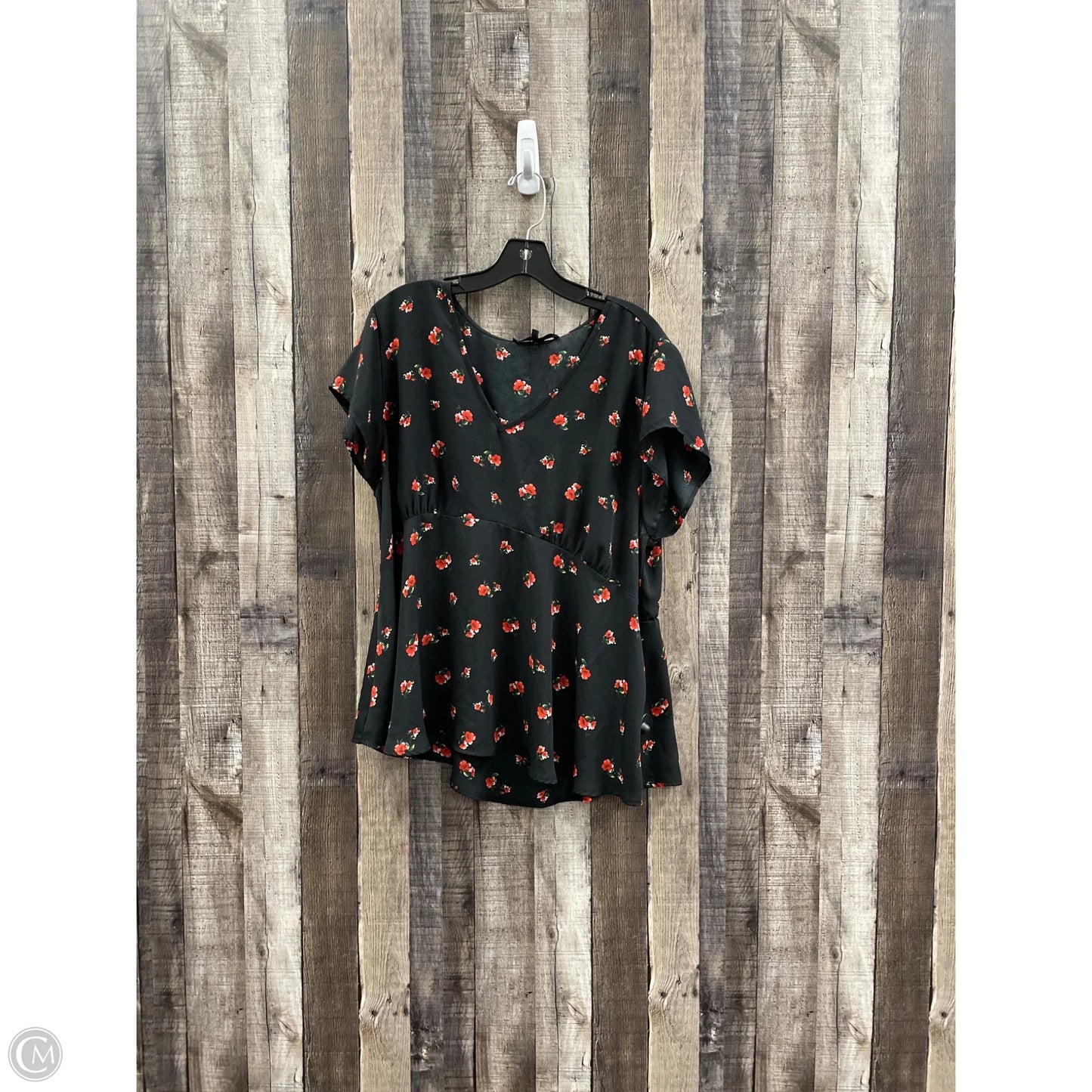 Top Short Sleeve By Sweet Rain In Black, Size: 2x