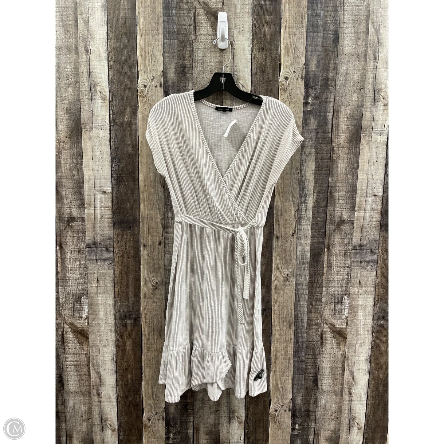 Dress Casual Short By Caution To The Wind In Beige, Size: M