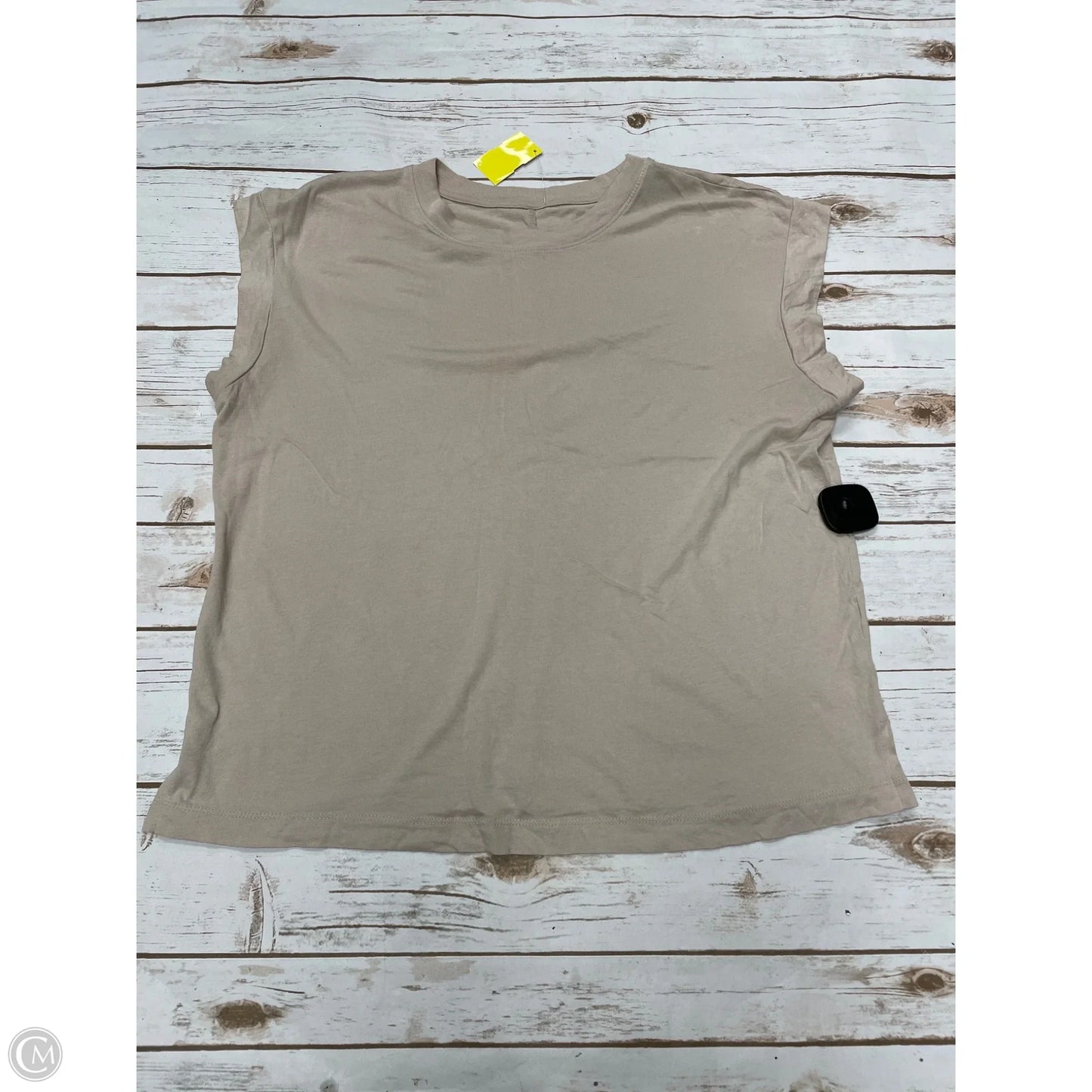 Top Short Sleeve By A New Day In Brown, Size: M