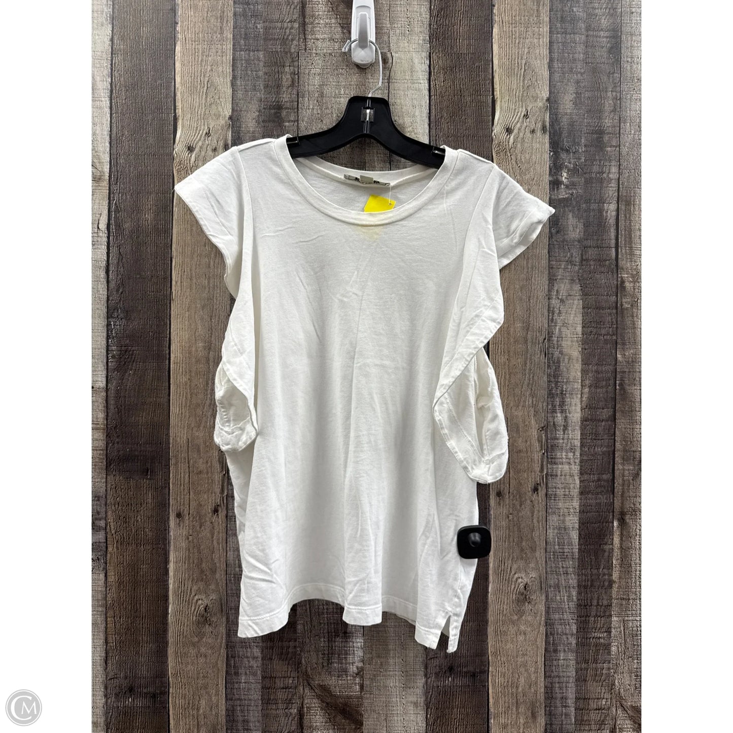 Top Short Sleeve Designer By All Saints In White, Size: M