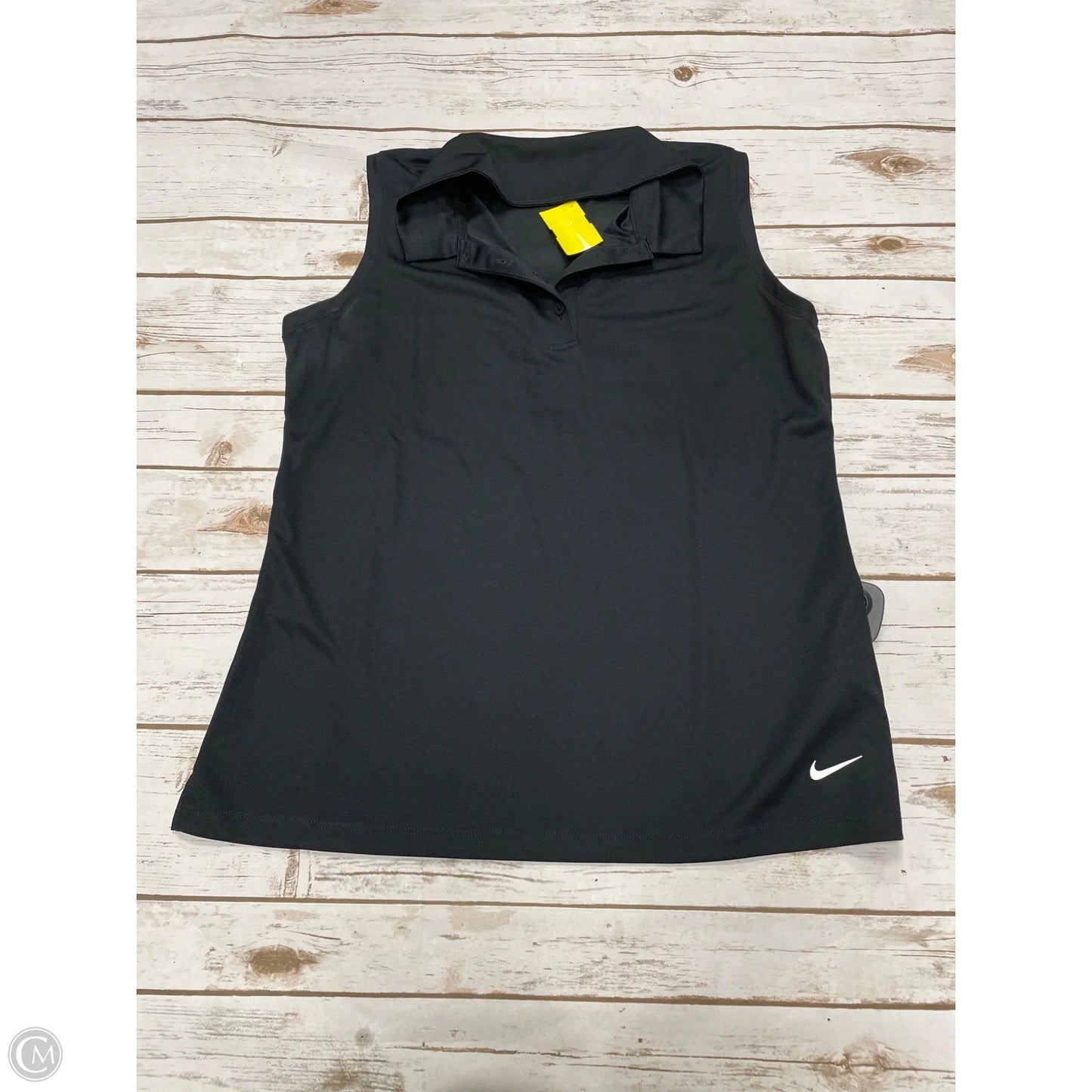Athletic Tank Top By Nike In Black, Size: M