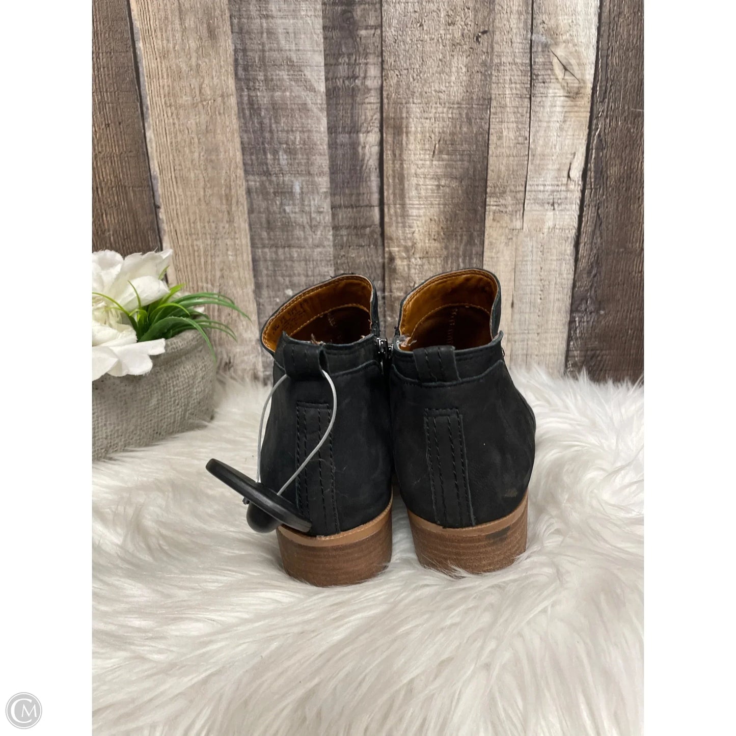 Boots Ankle Heels By Franco Sarto In Black, Size: 8.5