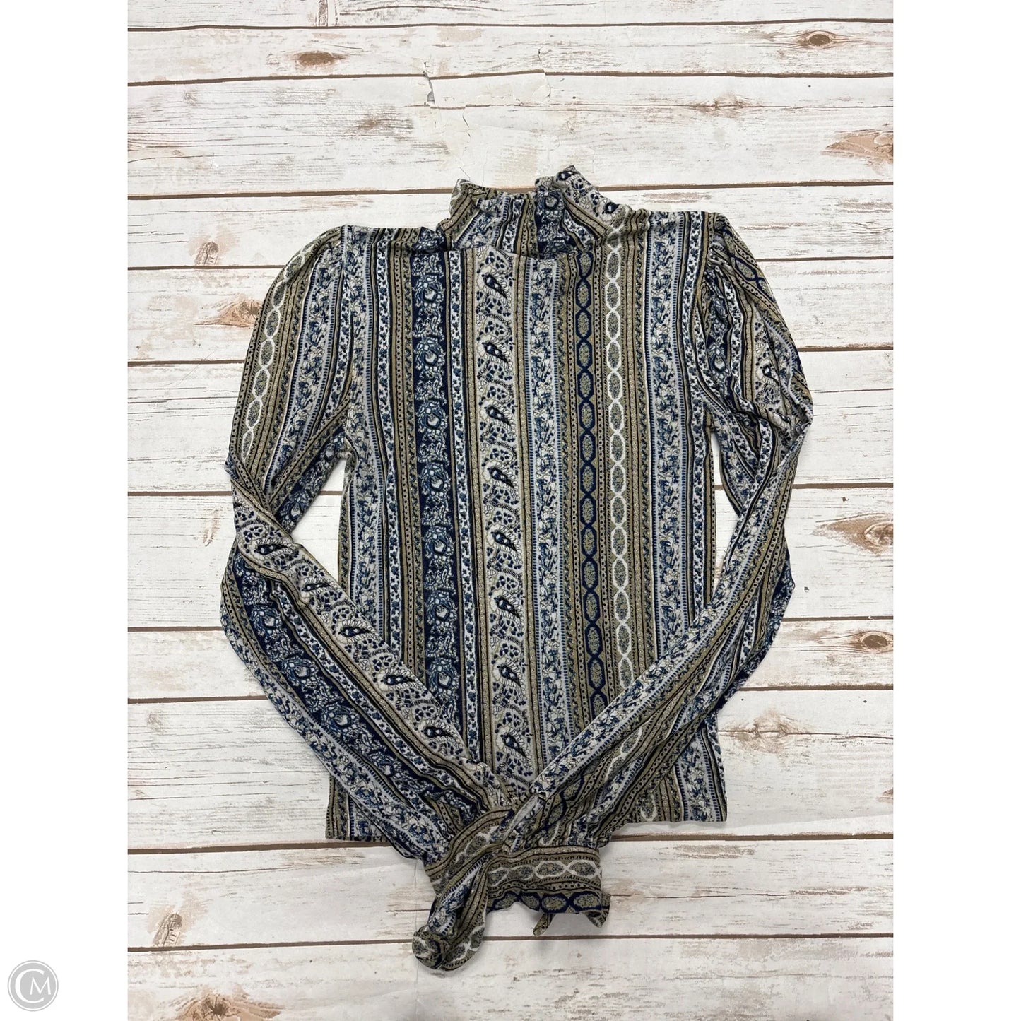 Top Long Sleeve By Free People In Multi-colored, Size: Xs