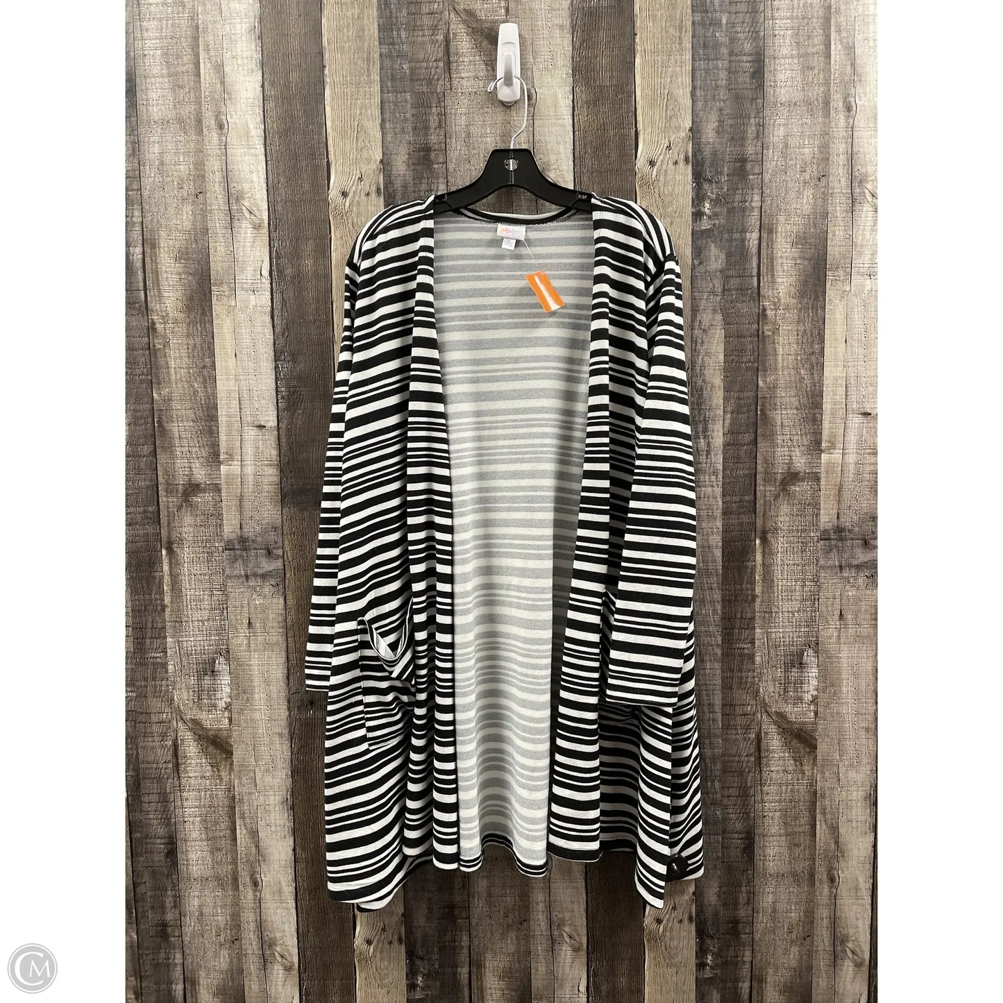Cardigan By Lularoe In Striped Pattern, Size: Xl