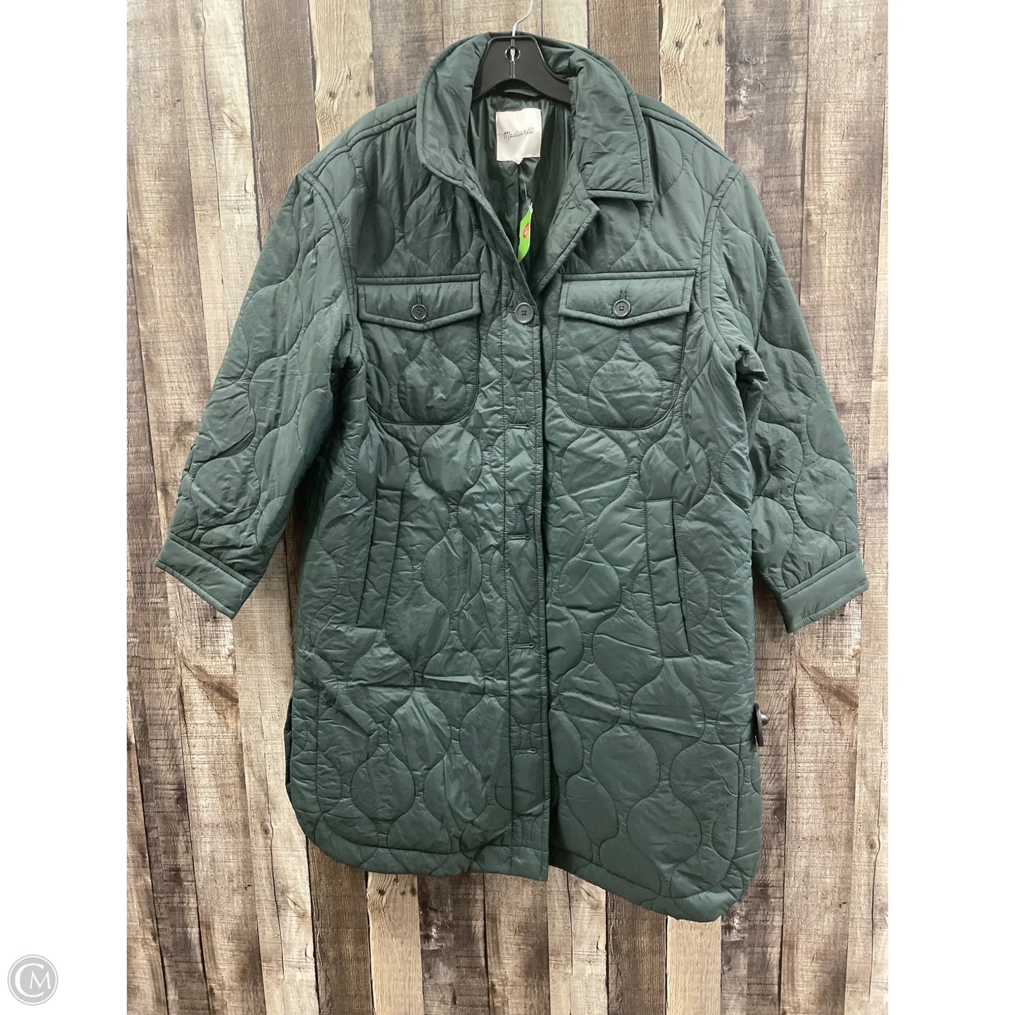 Jacket Puffer & Quilted By Madewell In Green, Size: L