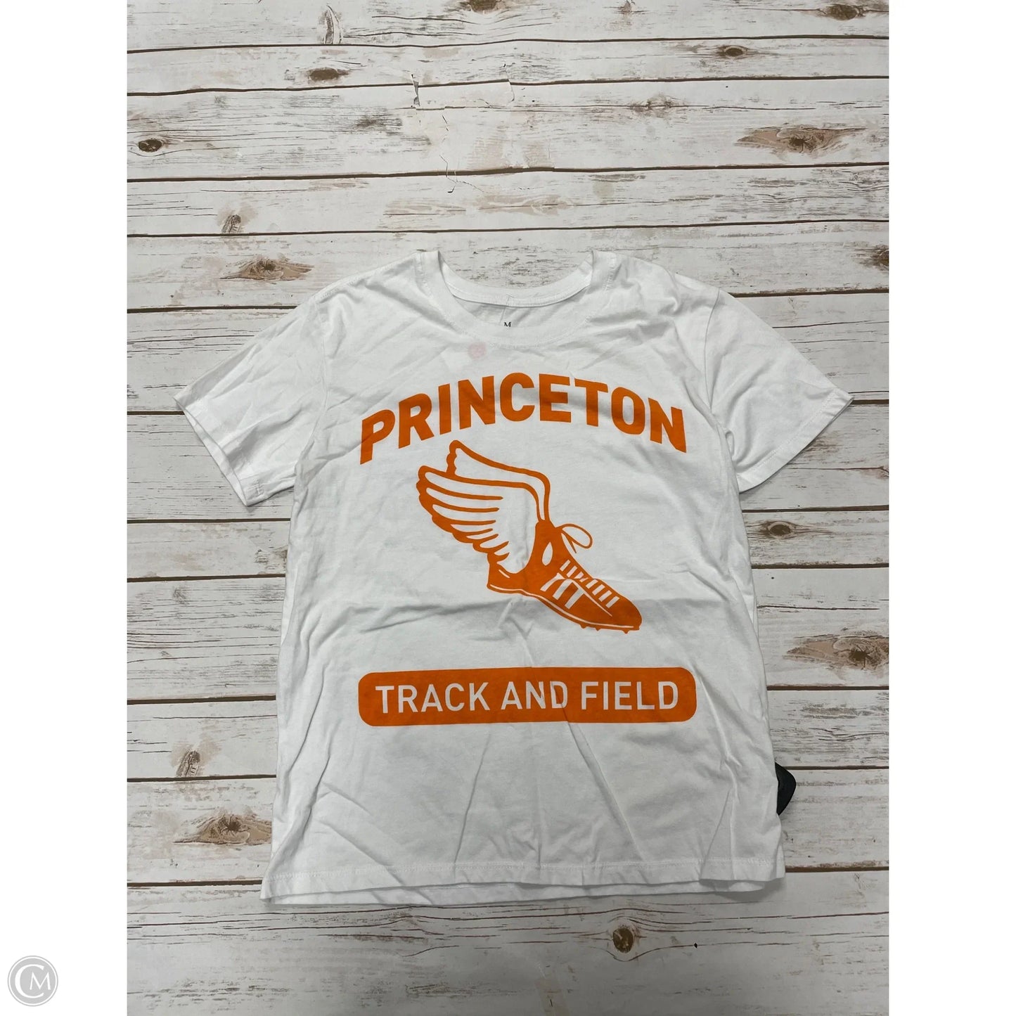 Top Short Sleeve By Cmf In White, Size: M