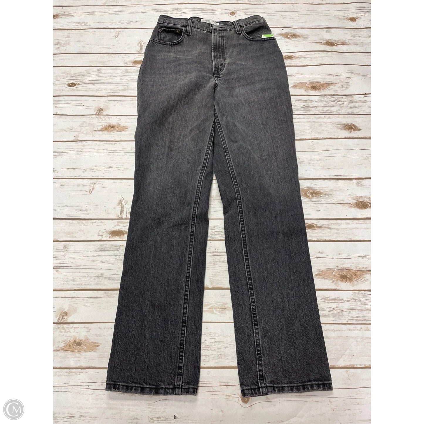 Jeans Wide Leg By Abercrombie And Fitch In Black, Size: 2